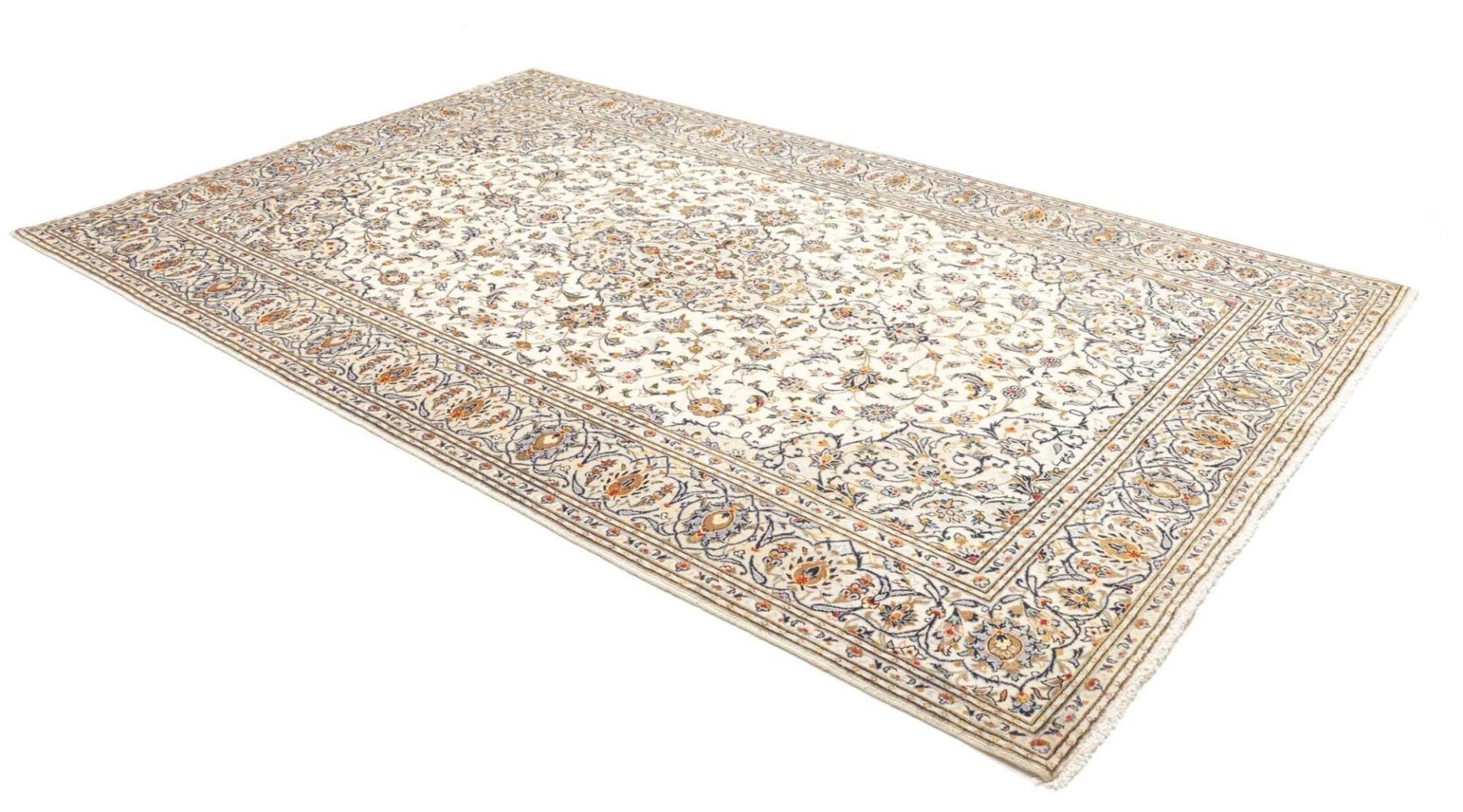 Handgeknüpfter Kashan Perserteppich, 200 × 315 cm, Wolle