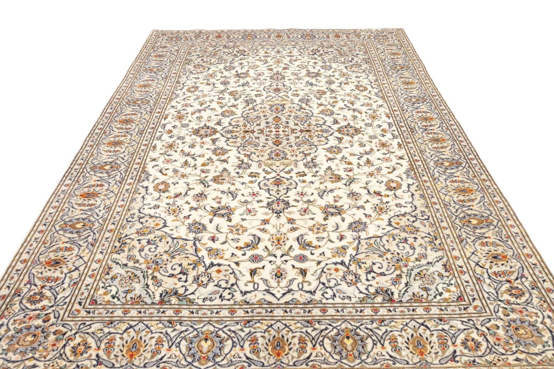Handgeknüpfter Kashan Perserteppich, 200 × 315 cm, Wolle