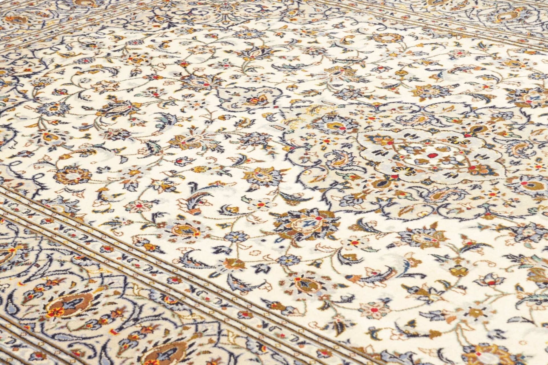 Handgeknüpfter Kashan Perserteppich, 200 × 315 cm, Wolle