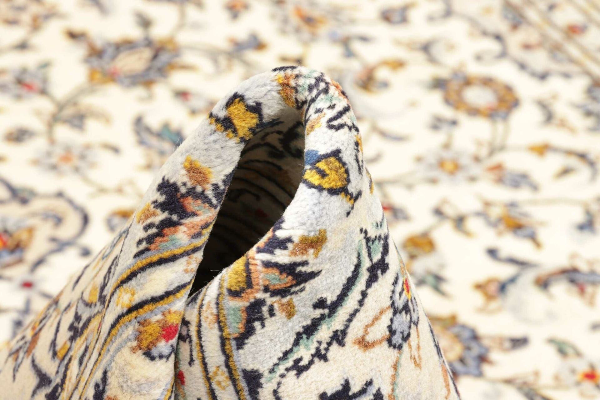 Handgeknüpfter Kashan Perserteppich, 200 × 315 cm, Wolle
