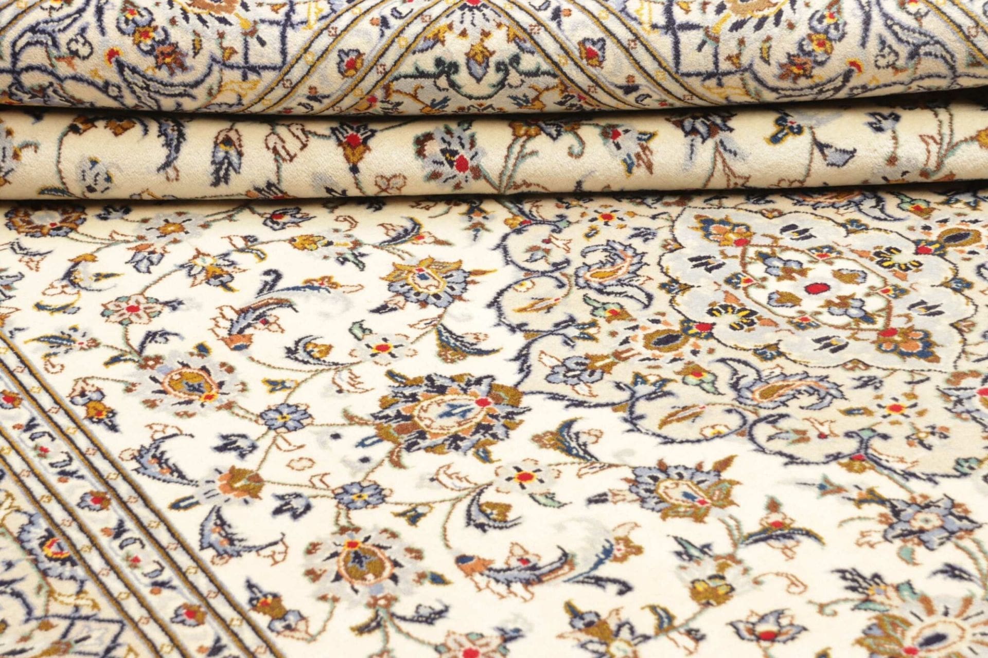 Handgeknüpfter Kashan Perserteppich, 200 × 315 cm, Wolle