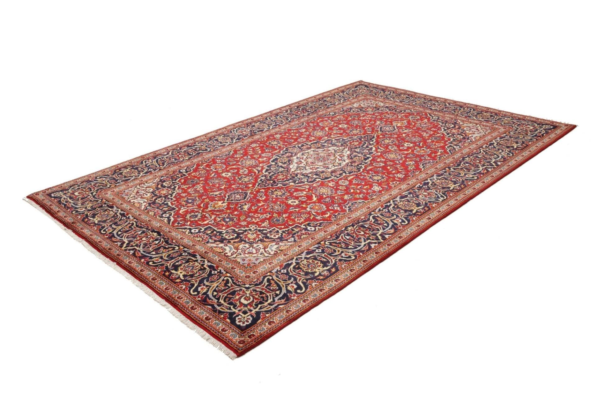kashan-teppich-205-x-310cm-handgeknupft-perserteppich-wolle-1 Handgeknüpfter Kashan Perserteppich, 205 × 310 cm, Wolle