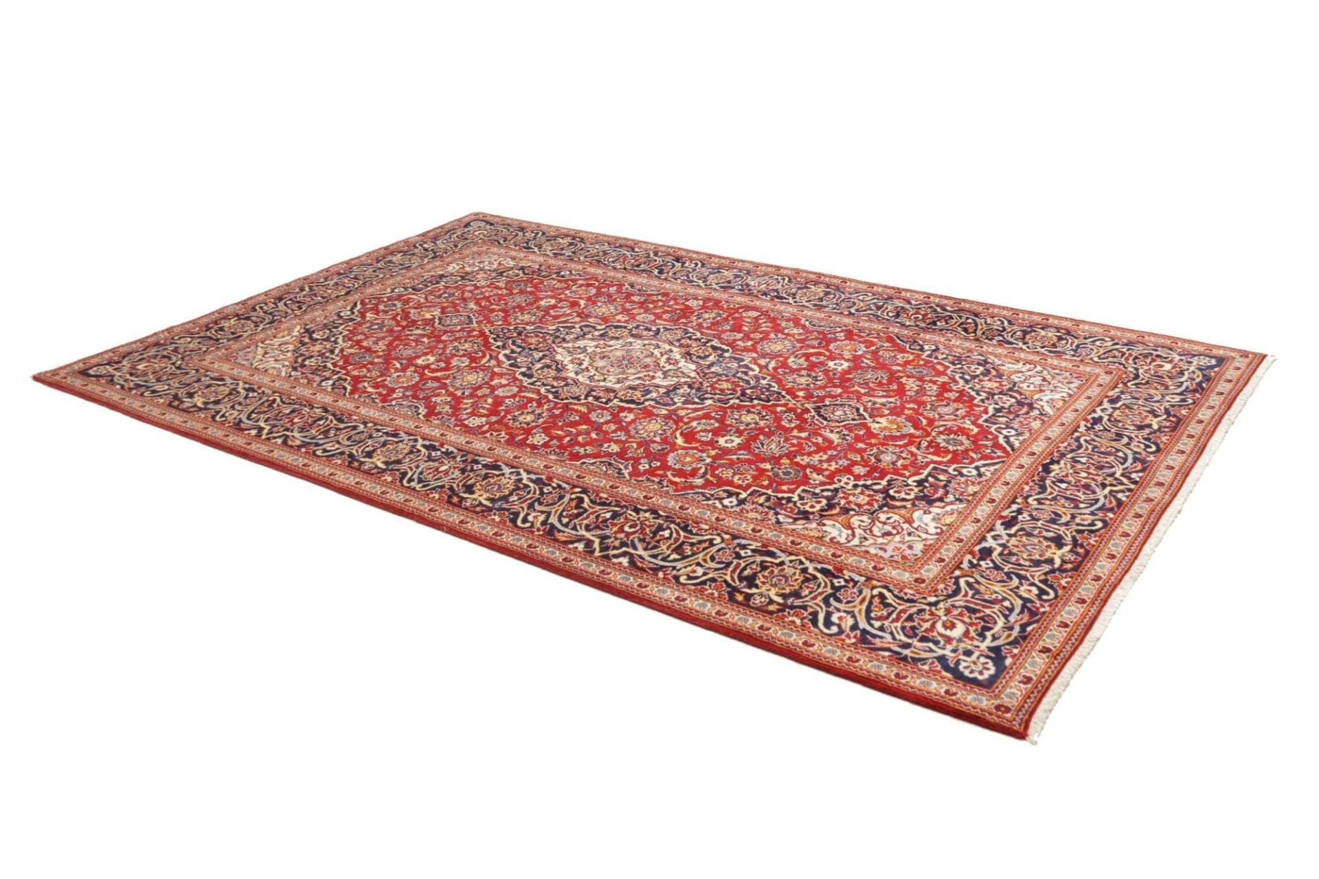 kashan-teppich-205-x-310cm-handgeknupft-perserteppich-wolle-2 Handgeknüpfter Kashan Perserteppich, 205 × 310 cm, Wolle