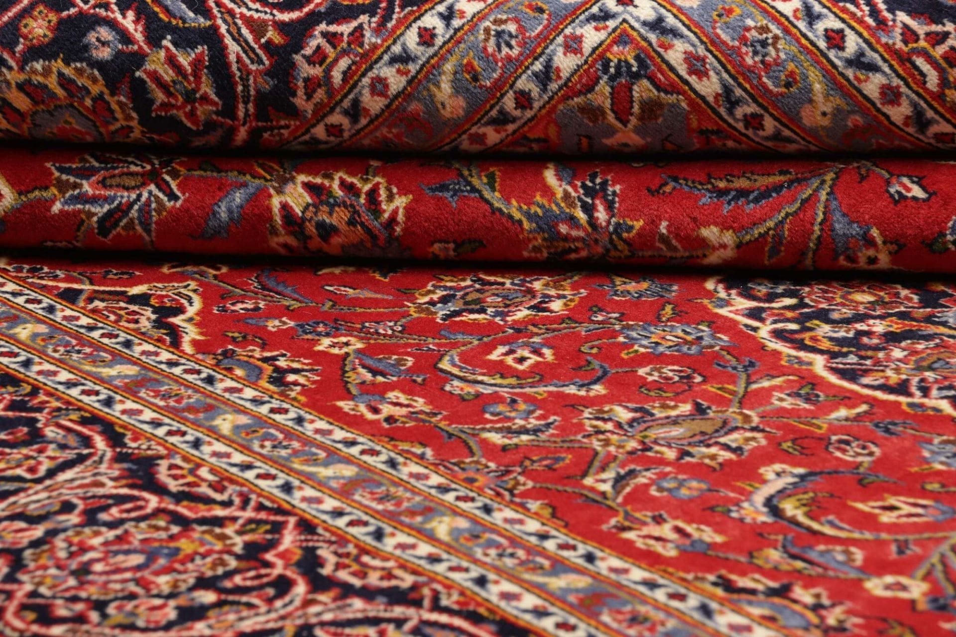 kashan-teppich-205-x-310cm-handgeknupft-perserteppich-wolle-9 Handgeknüpfter Kashan Perserteppich, 205 × 310 cm, Wolle