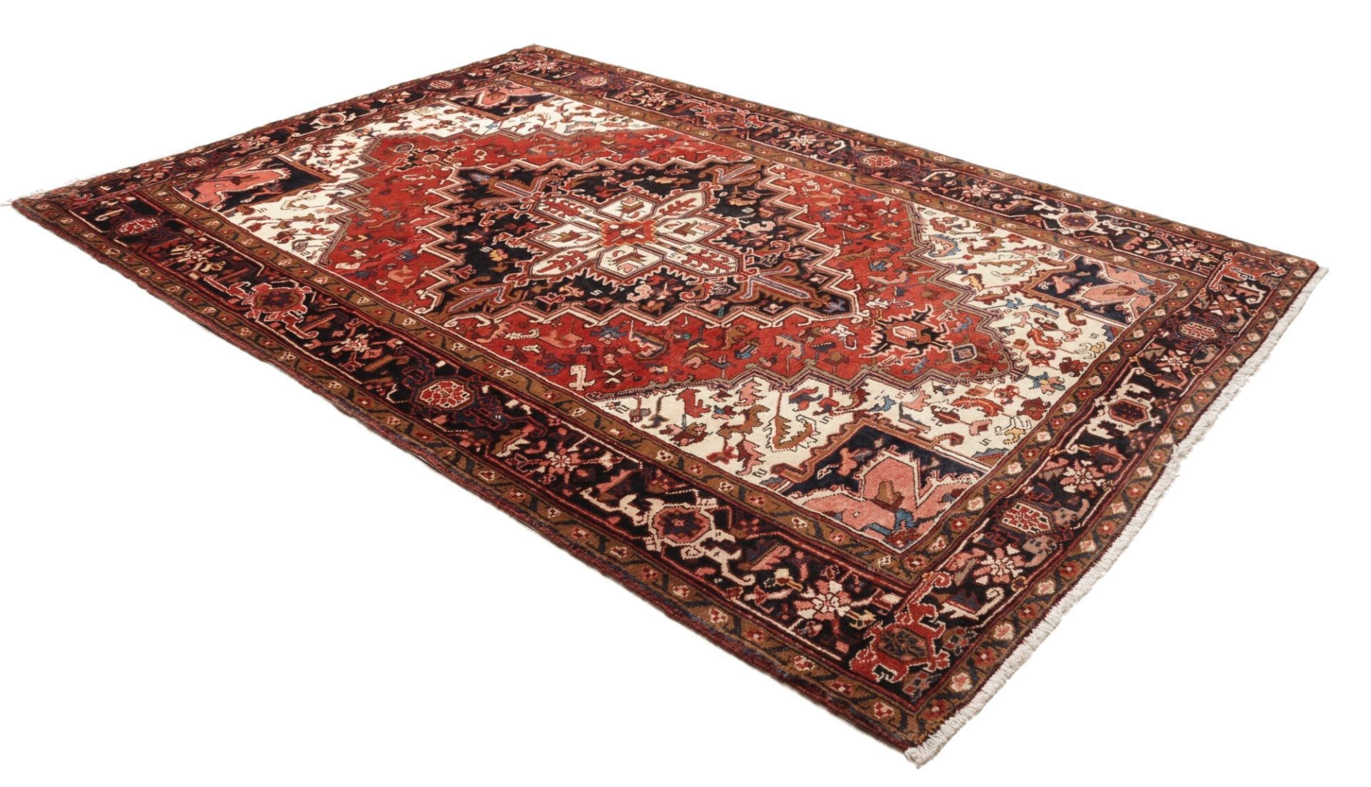 Heriz Perserteppich 215 × 305 cm aus Wolle, handgeknüpft