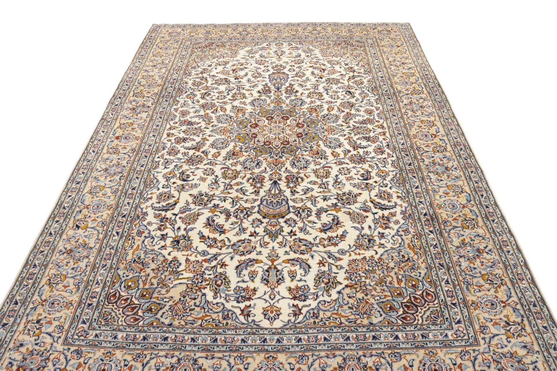 kashan-teppich-209-x-315-cm-schurwolle-handgeknupft-perserteppich-3 Handgeknüpfter Kashan Perserteppich 209 × 315 cm
