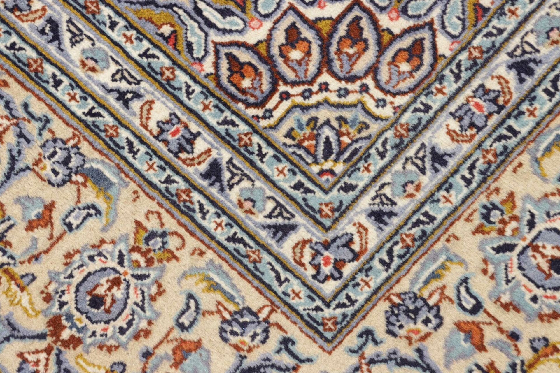 kashan-teppich-209-x-315-cm-schurwolle-handgeknupft-perserteppich-5 Handgeknüpfter Kashan Perserteppich 209 × 315 cm