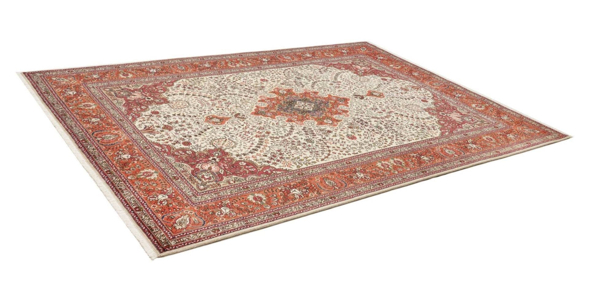 Täbriz Perserteppich 206 × 292 cm aus Wolle, handgeknüpft