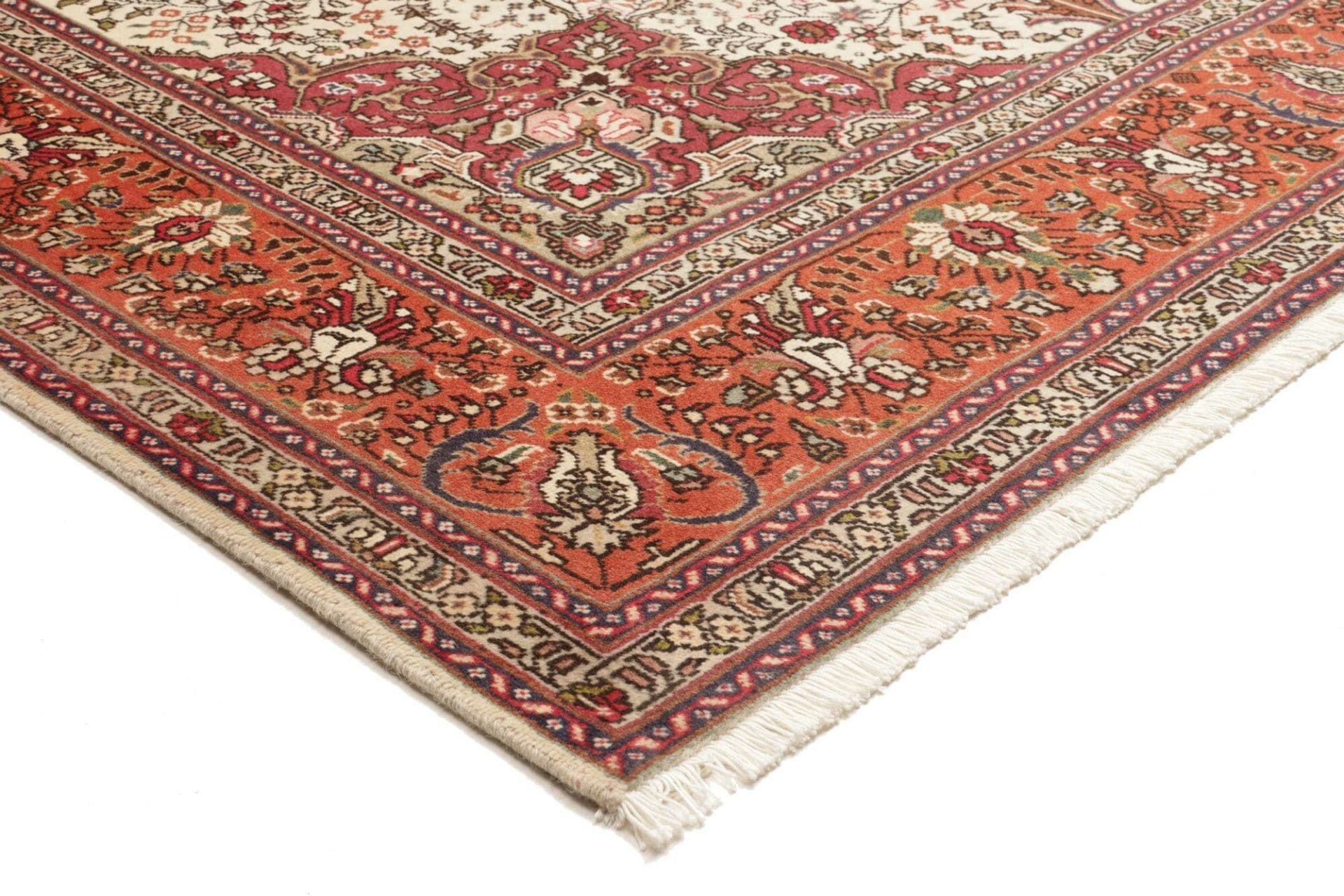 Täbriz Perserteppich 206 × 292 cm aus Wolle, handgeknüpft
