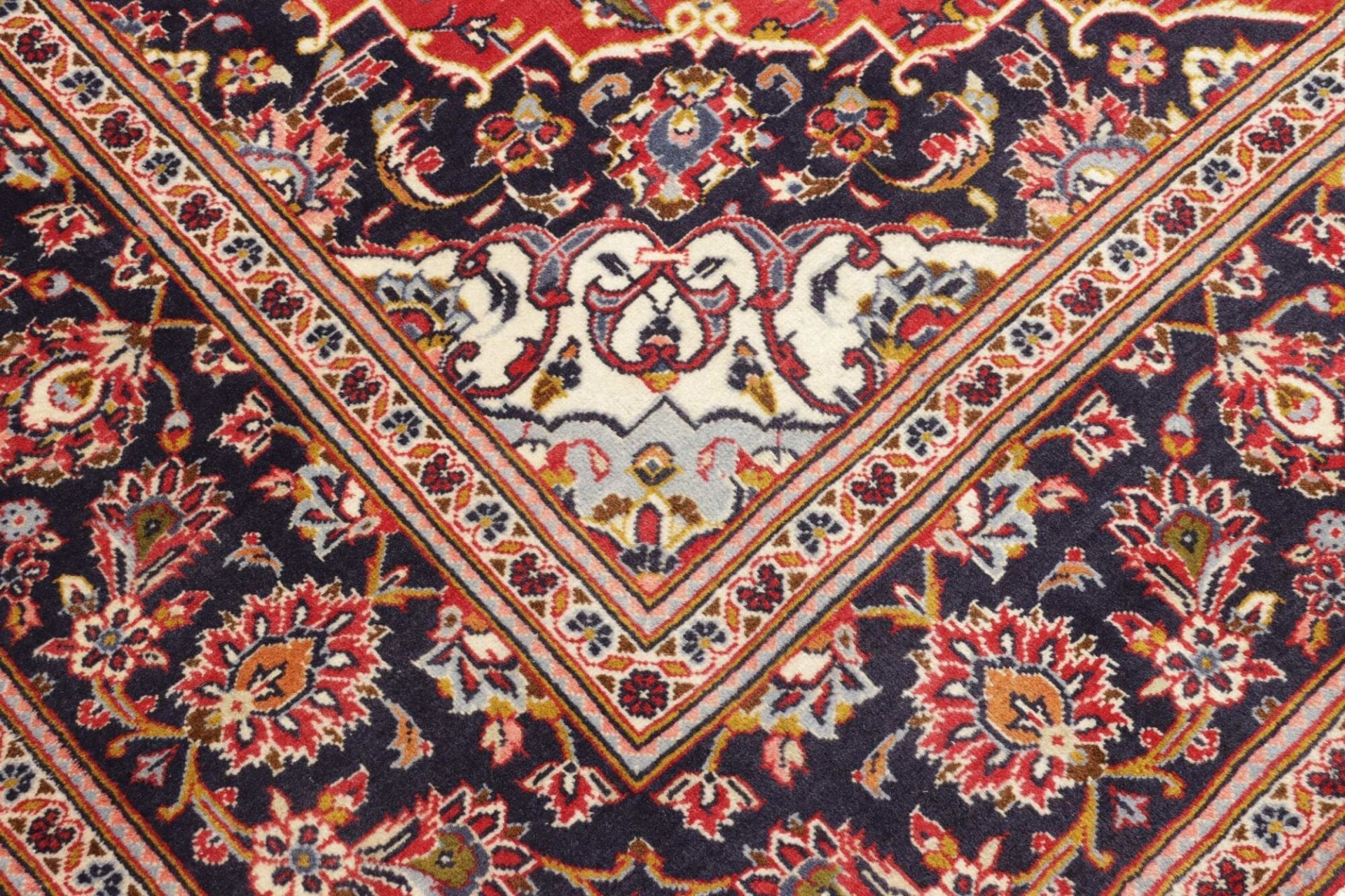 Handgeknüpfter Kashan Perserteppich, 208 × 300 cm, Wolle