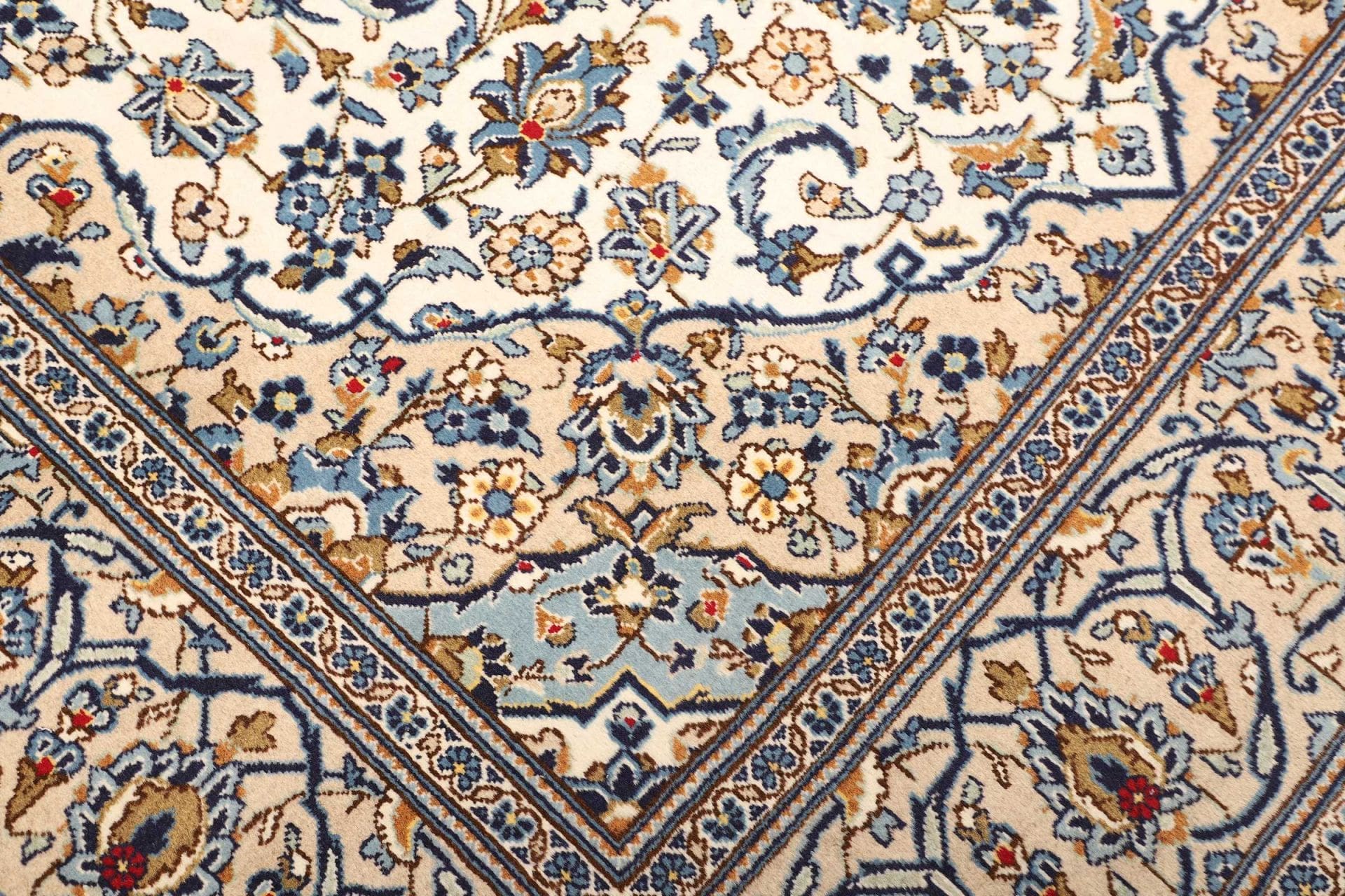 Handgeknüpfter Kashan Perserteppich, 196 × 295 cm, Wolle