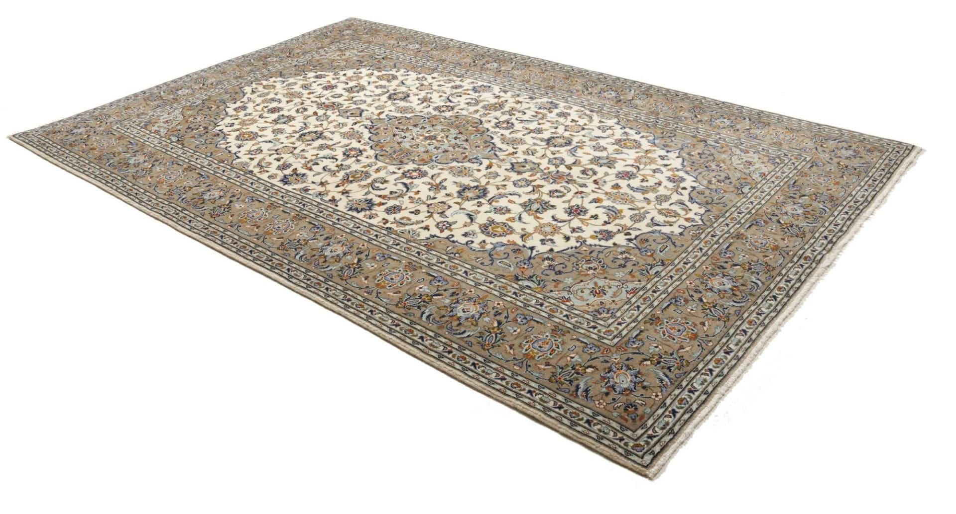 Handgeknüpfter Kashan Perserteppich 206 × 310 cm