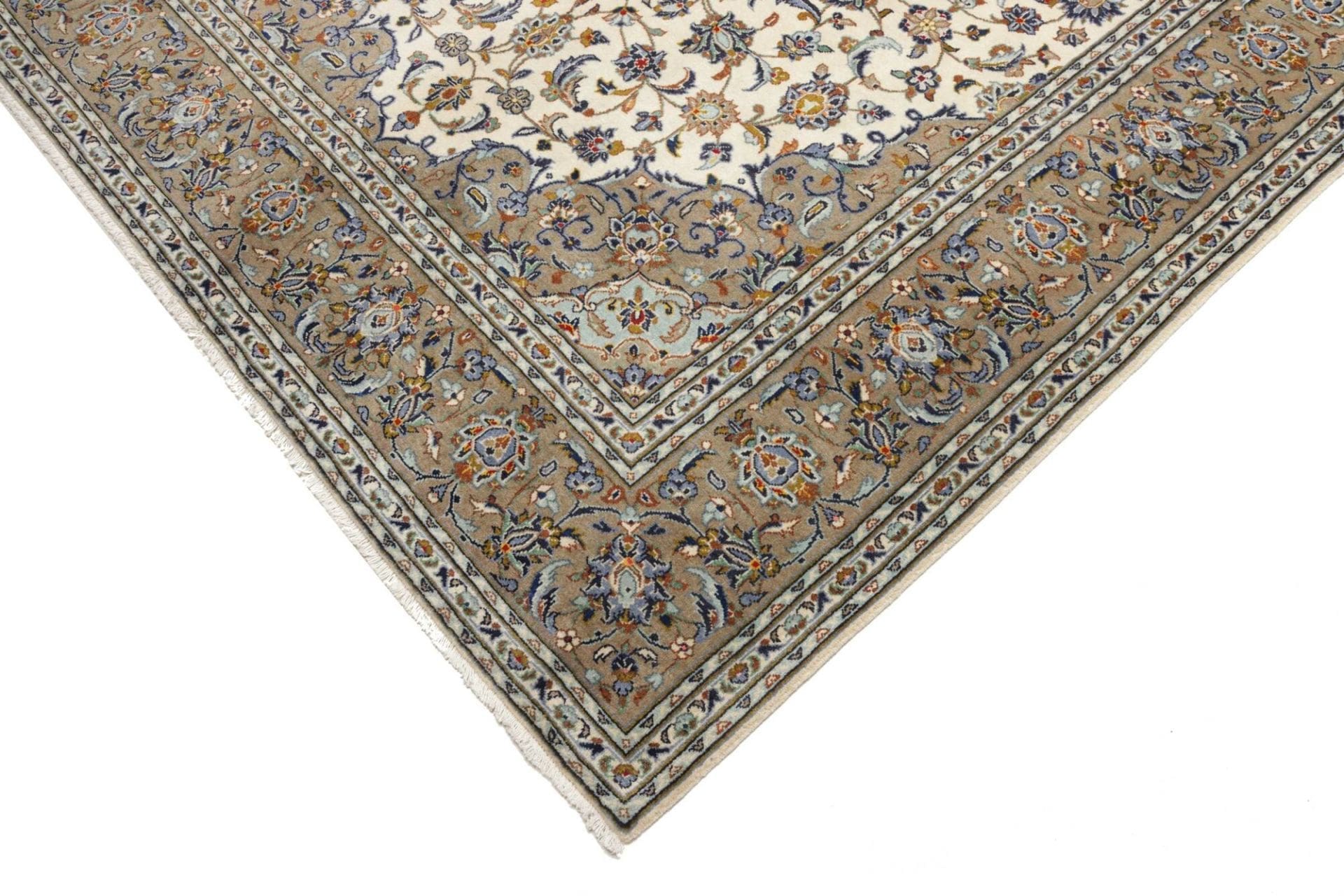 Handgeknüpfter Kashan Perserteppich 206 × 310 cm