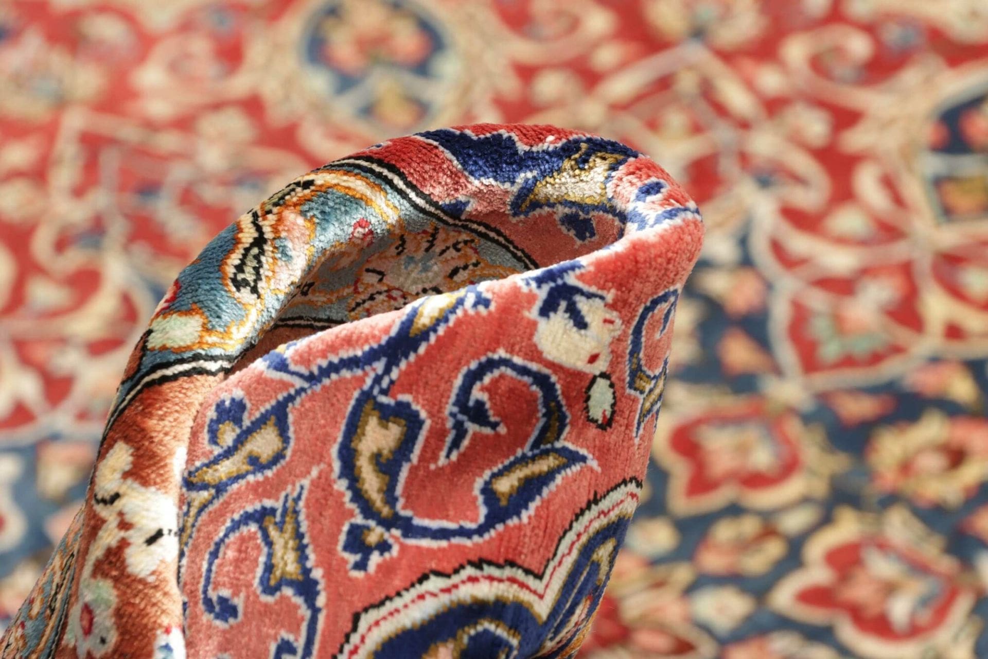 Ghom Perserteppich aus Iran, 198 × 298 cm