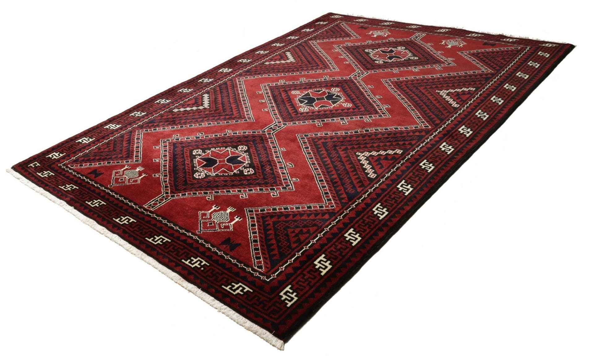 Handgeknüpfter Loribaft Perserteppich, 218 × 305 cm, Wolle