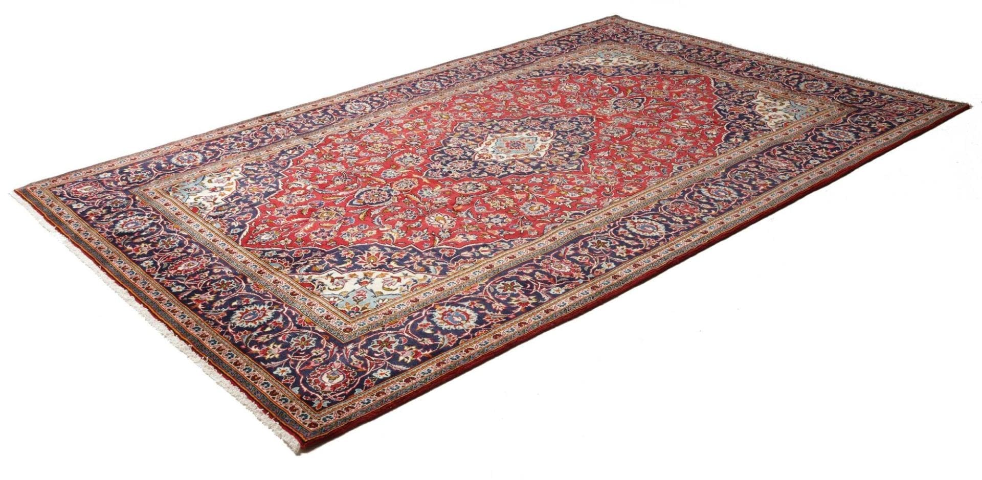 Kashan Perserteppich 200 × 304 cm aus Wolle, handgeknüpft