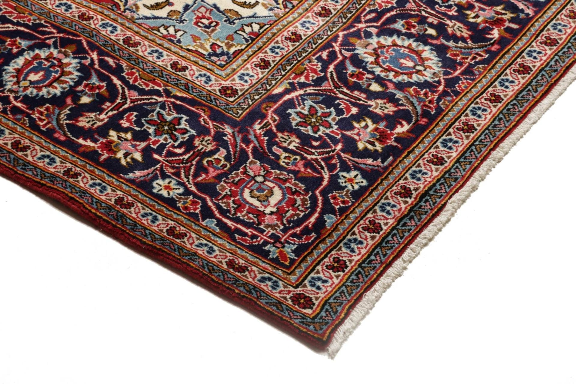 Kashan Perserteppich 200 × 304 cm aus Wolle, handgeknüpft
