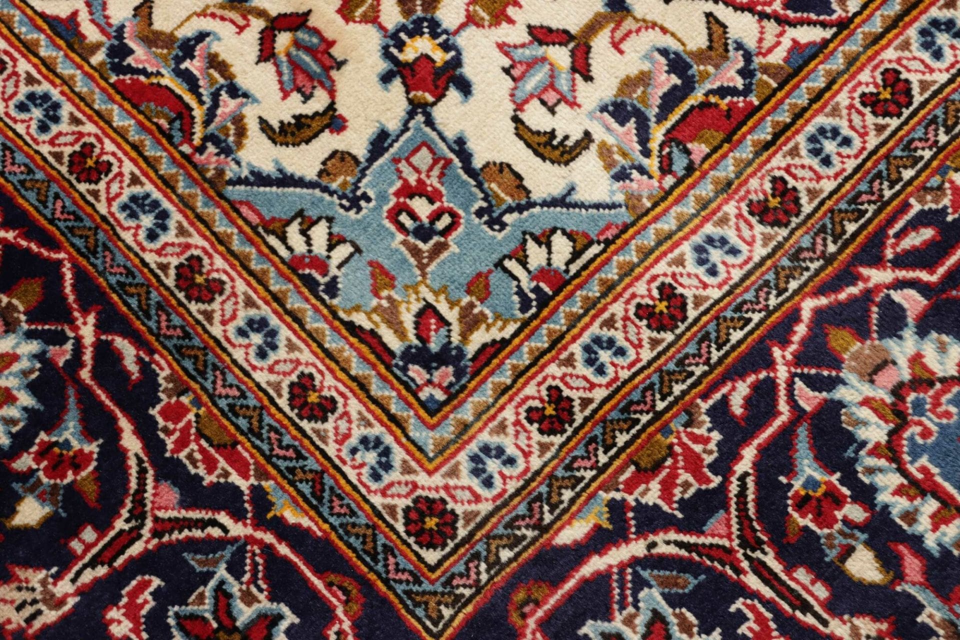 Kashan Perserteppich 200 × 304 cm aus Wolle, handgeknüpft
