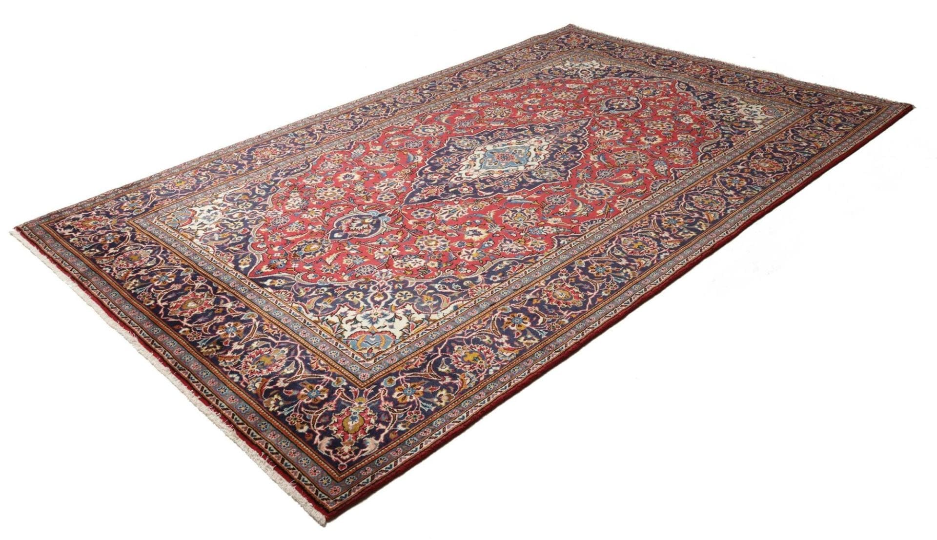 Handgeknüpfter Kashan Perserteppich 199 × 313 cm