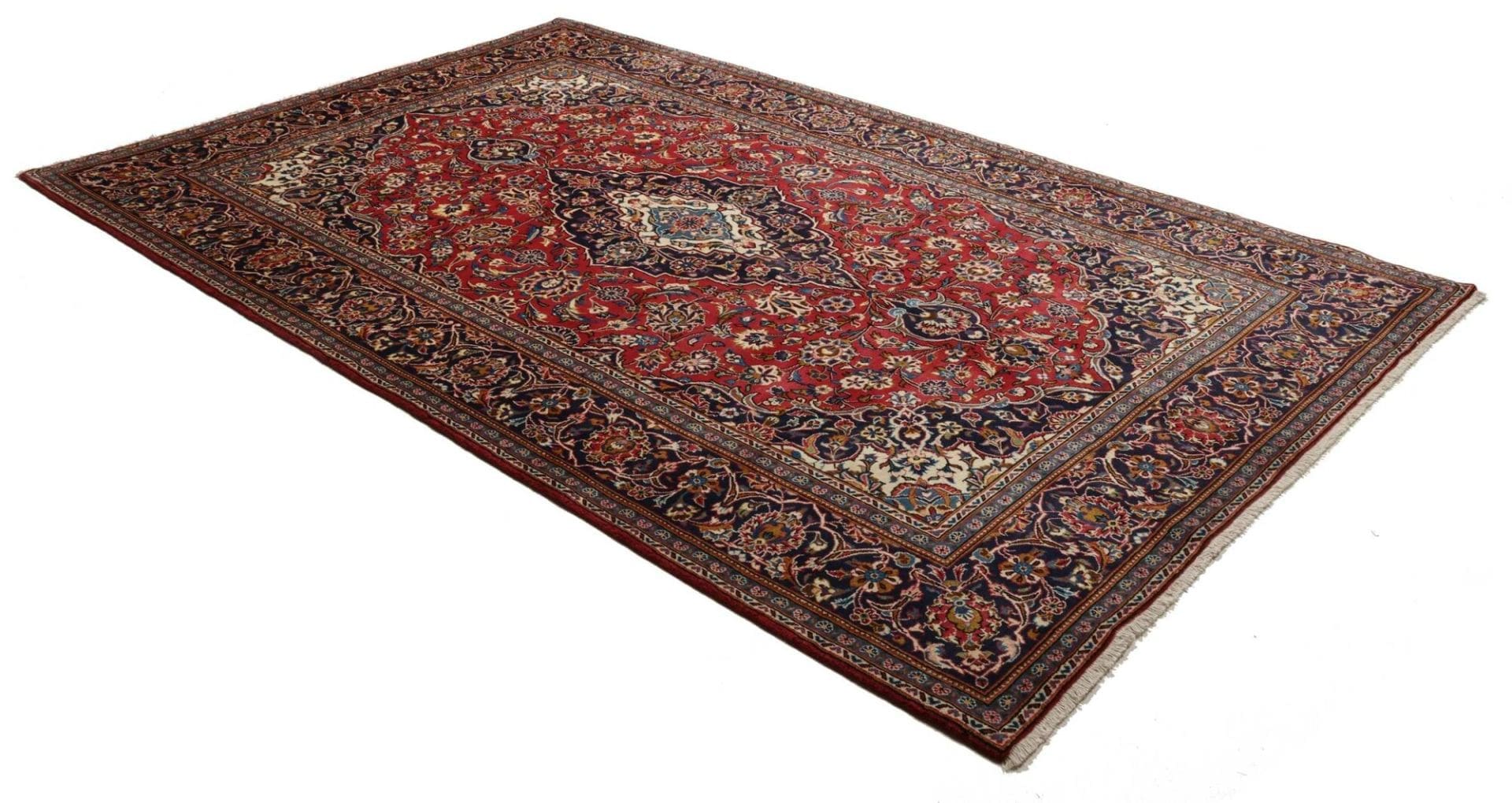 Handgeknüpfter Kashan Perserteppich 199 × 313 cm