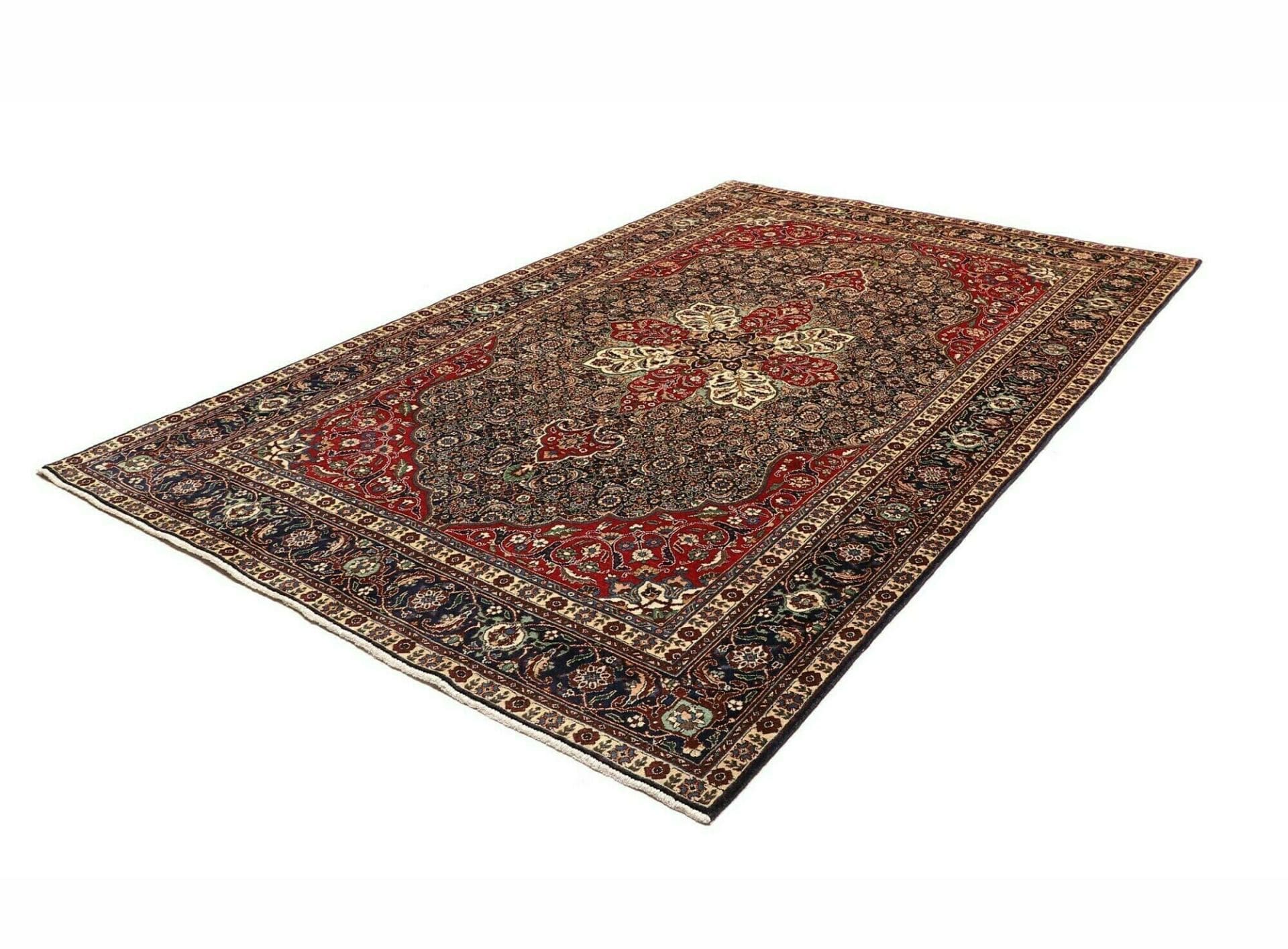 Handgeknüpfter Täbriz Perserteppich, 203 × 305 cm, Wolle