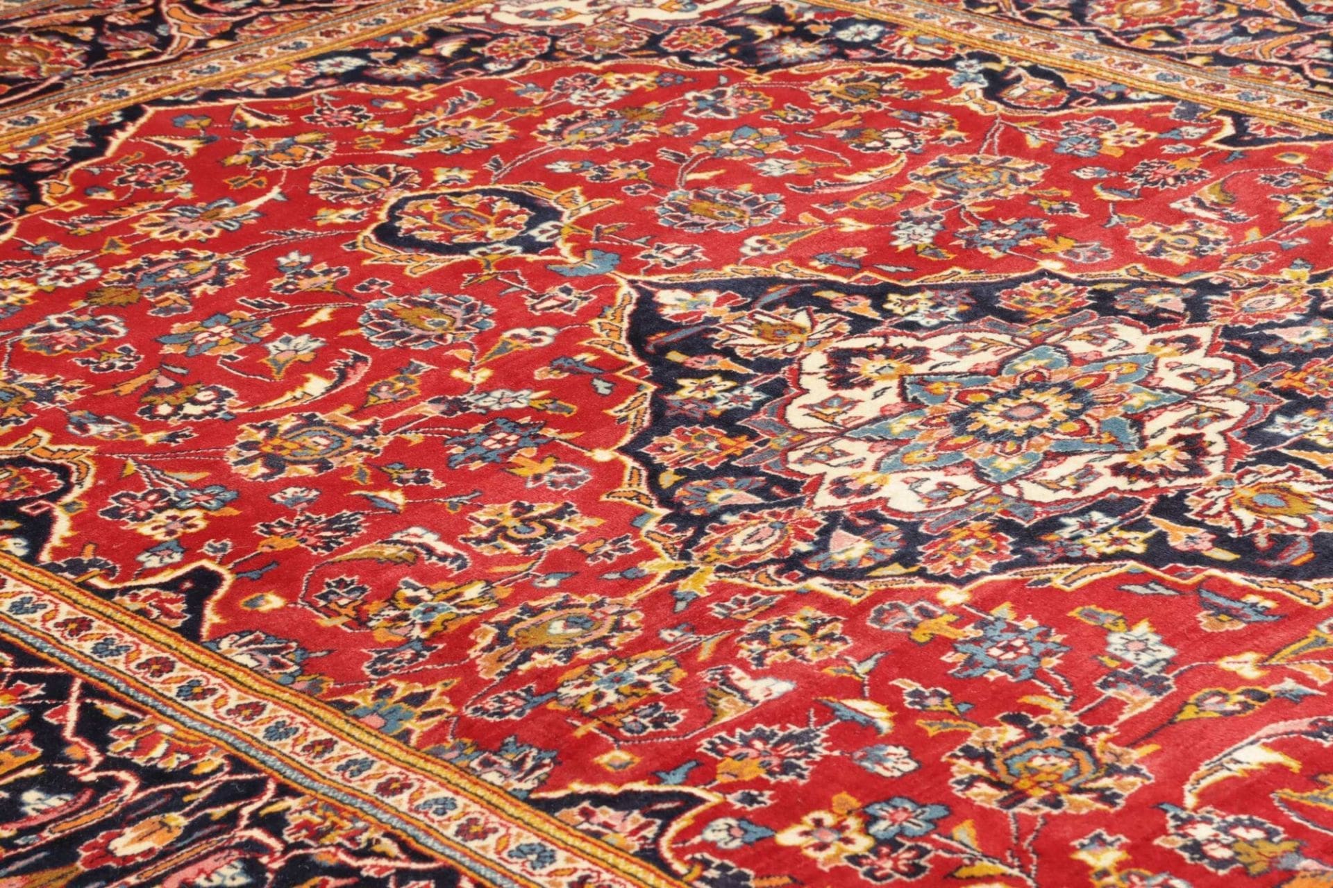 Handgeknüpfter Kashan Perserteppich, 200 × 300 cm, Wolle