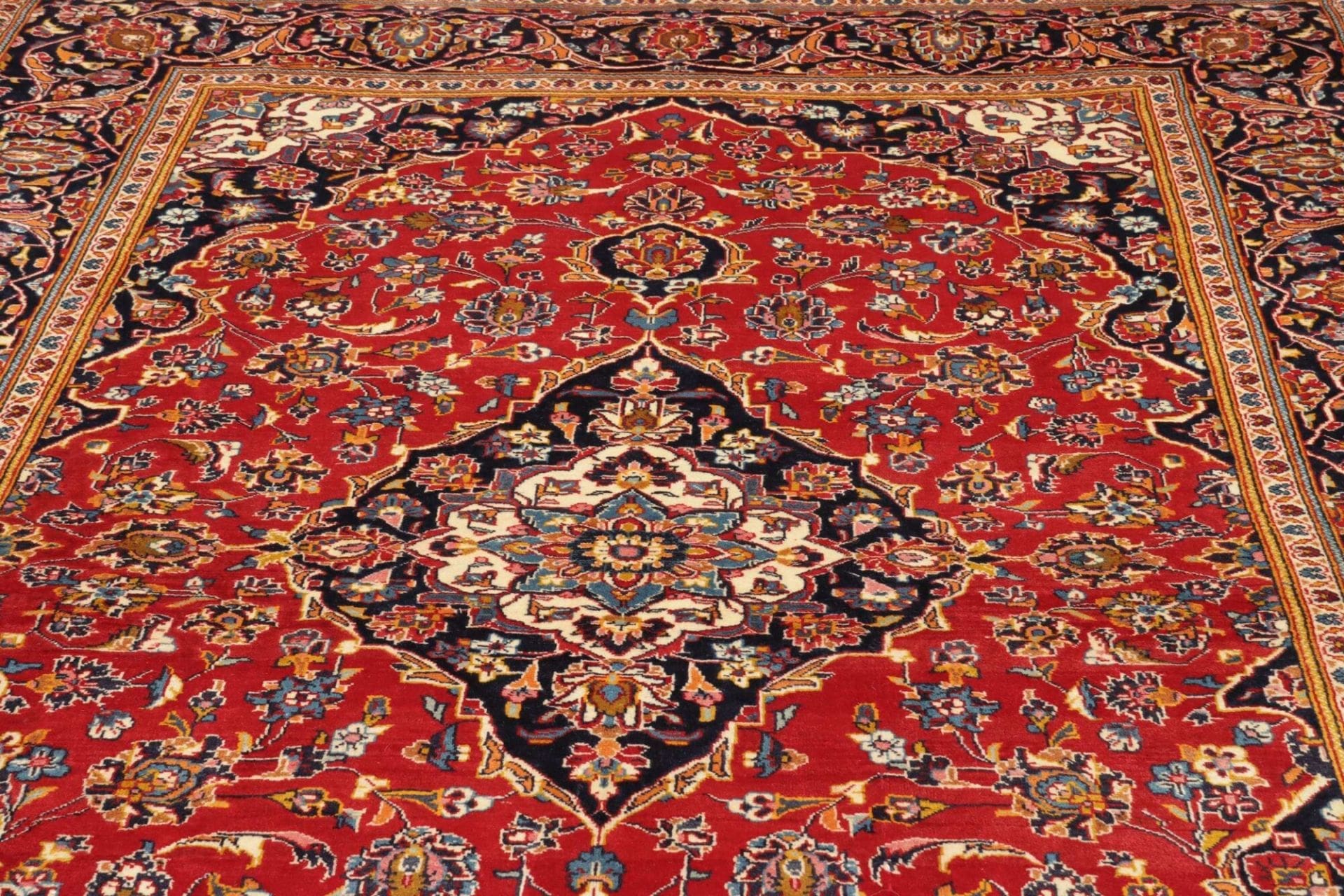Handgeknüpfter Kashan Perserteppich, 200 × 300 cm, Wolle