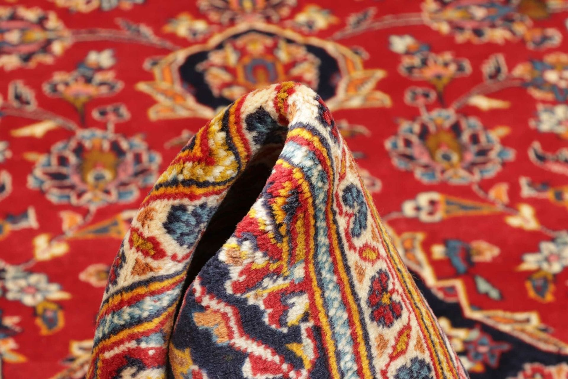 Handgeknüpfter Kashan Perserteppich, 200 × 300 cm, Wolle