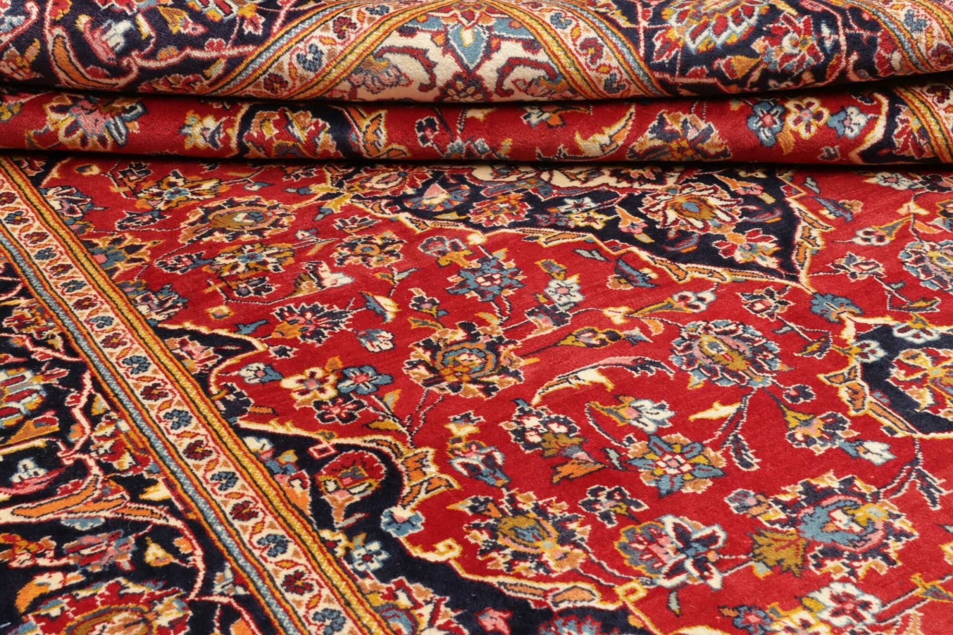 Handgeknüpfter Kashan Perserteppich, 200 × 300 cm, Wolle