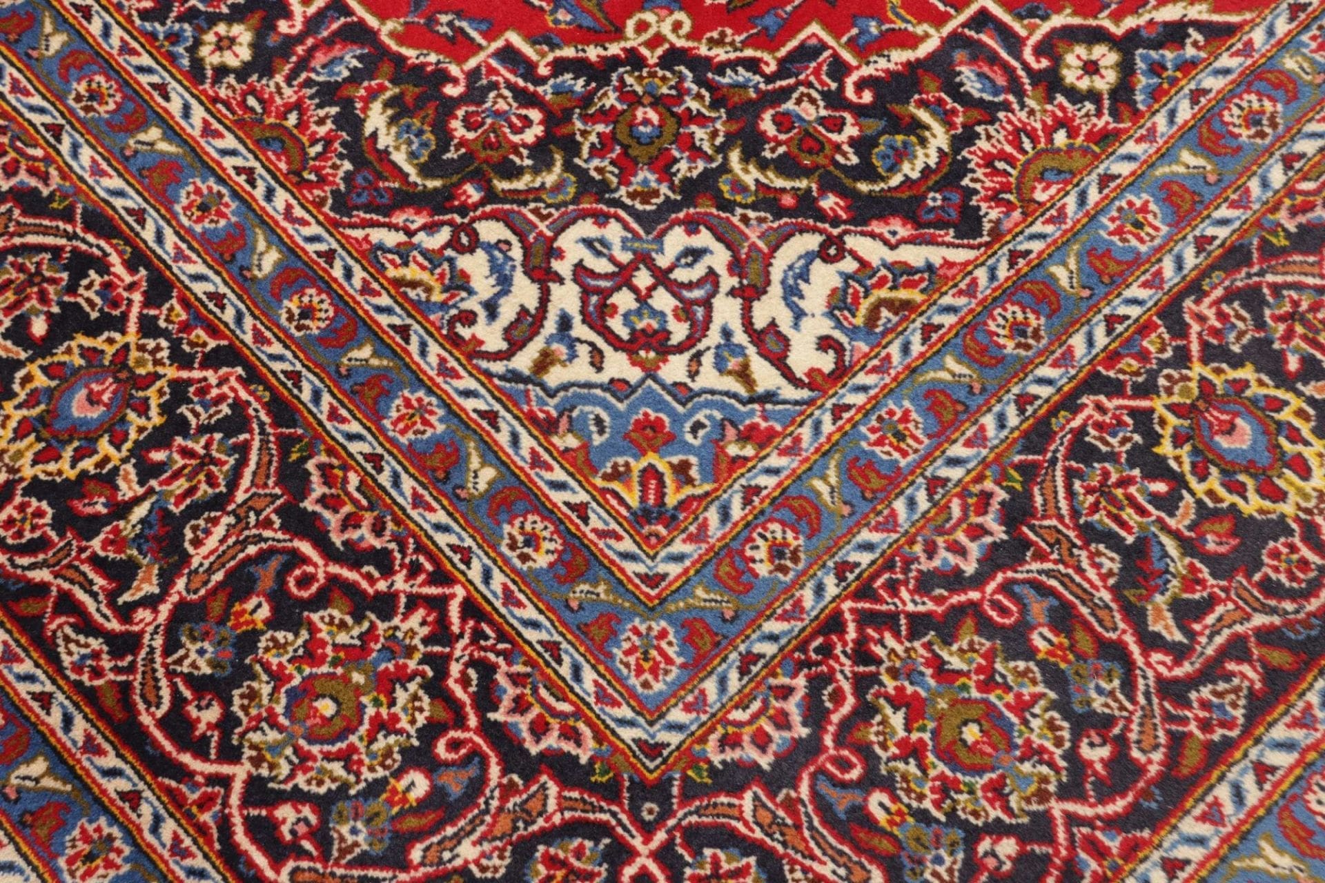 Handgeknüpfter Kashan Perserteppich, 201 × 298 cm, Wolle