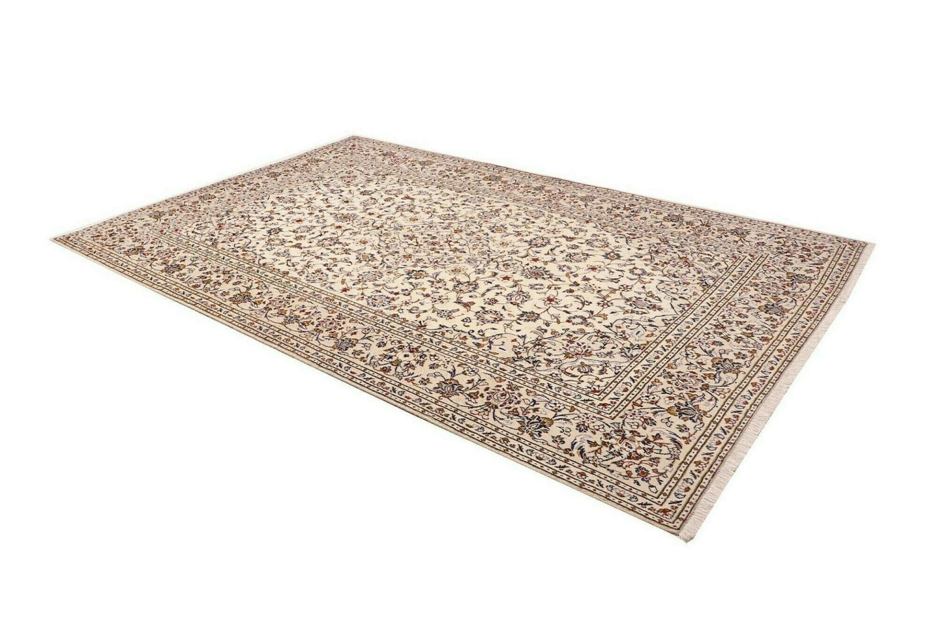 Handgeknüpfter Kashan Perserteppich, 198 × 305 cm, Wolle