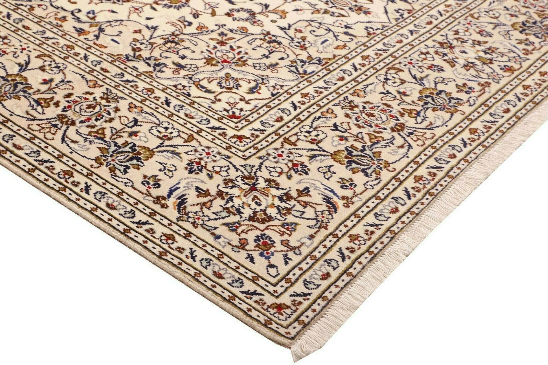 Handgeknüpfter Kashan Perserteppich, 198 × 305 cm, Wolle