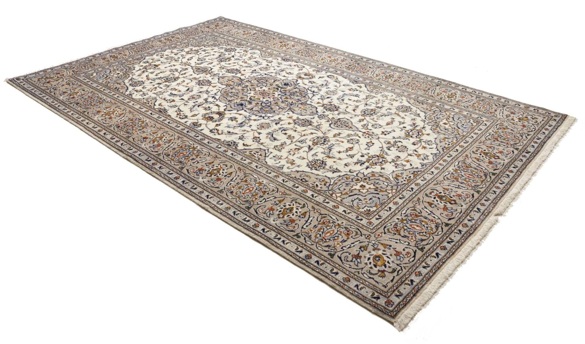 Kashan Perserteppich 206 × 320 cm aus Wolle, handgeknüpft