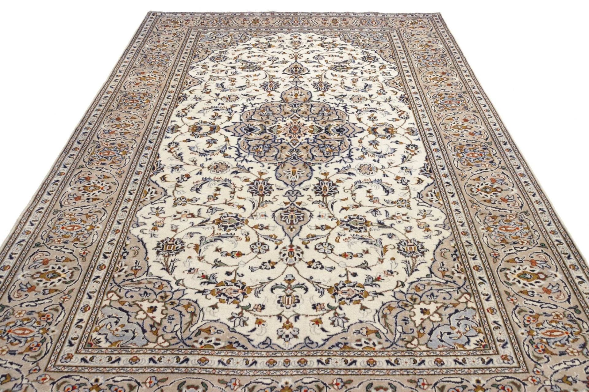 Kashan Perserteppich 206 × 320 cm aus Wolle, handgeknüpft