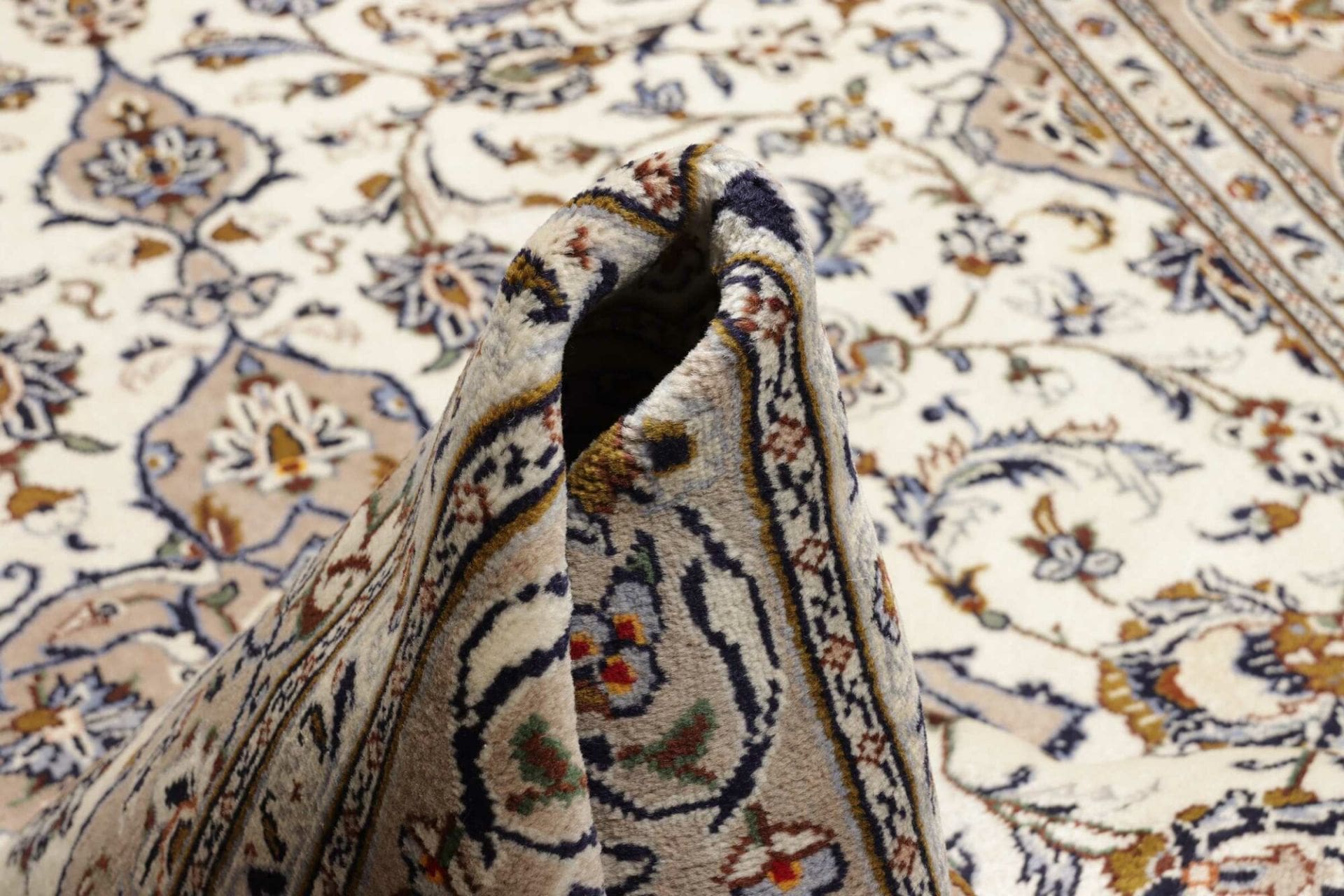 Kashan Perserteppich 206 × 320 cm aus Wolle, handgeknüpft