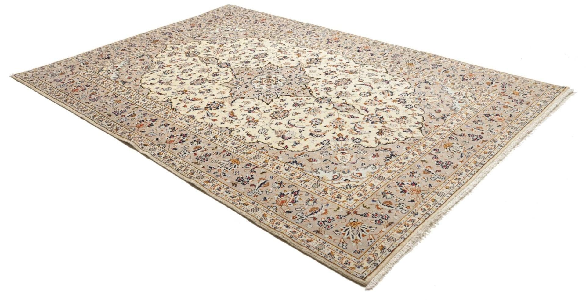 Handgeknüpfter Kashan Perserteppich, 199 × 292 cm, Wolle