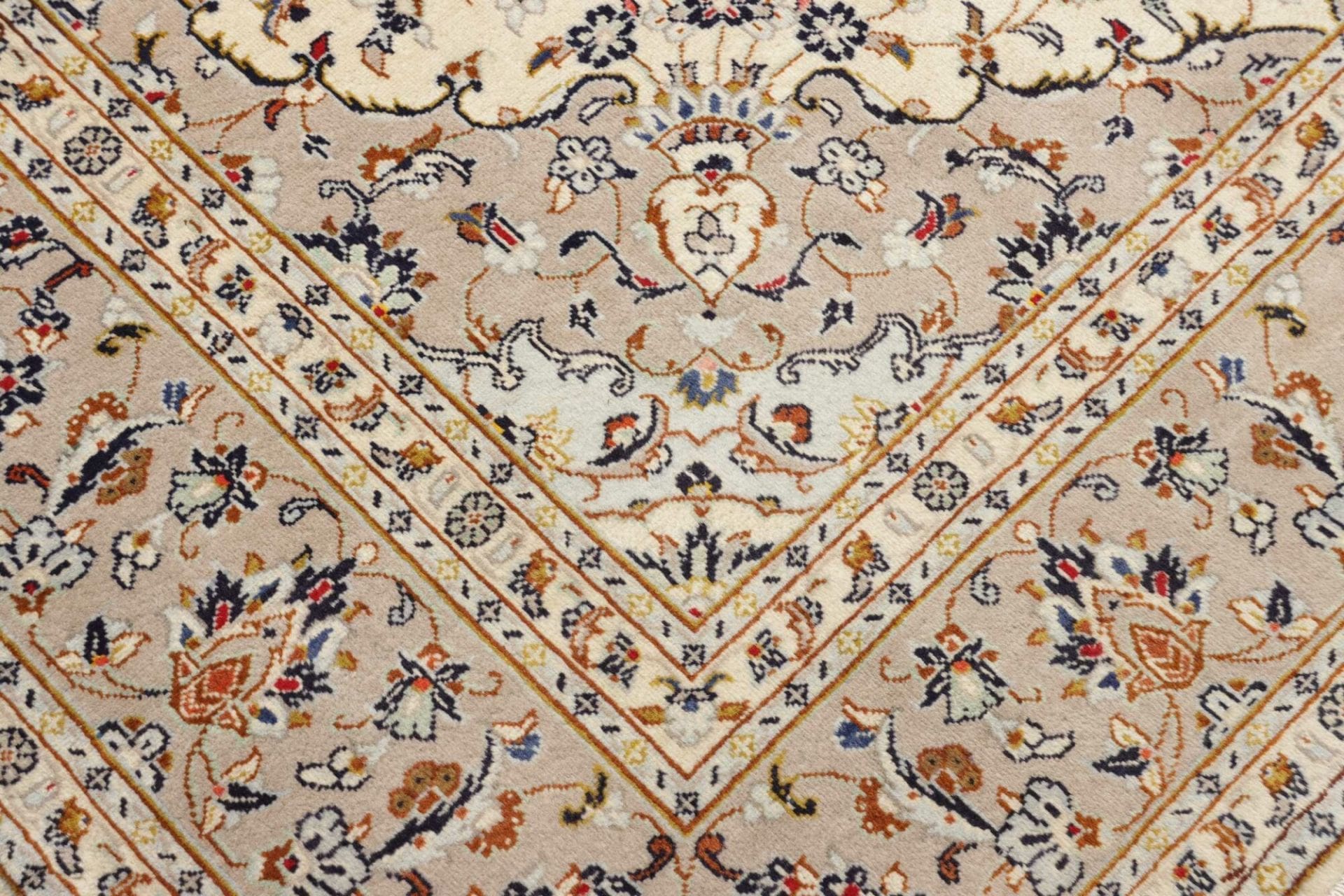 Handgeknüpfter Kashan Perserteppich, 199 × 292 cm, Wolle