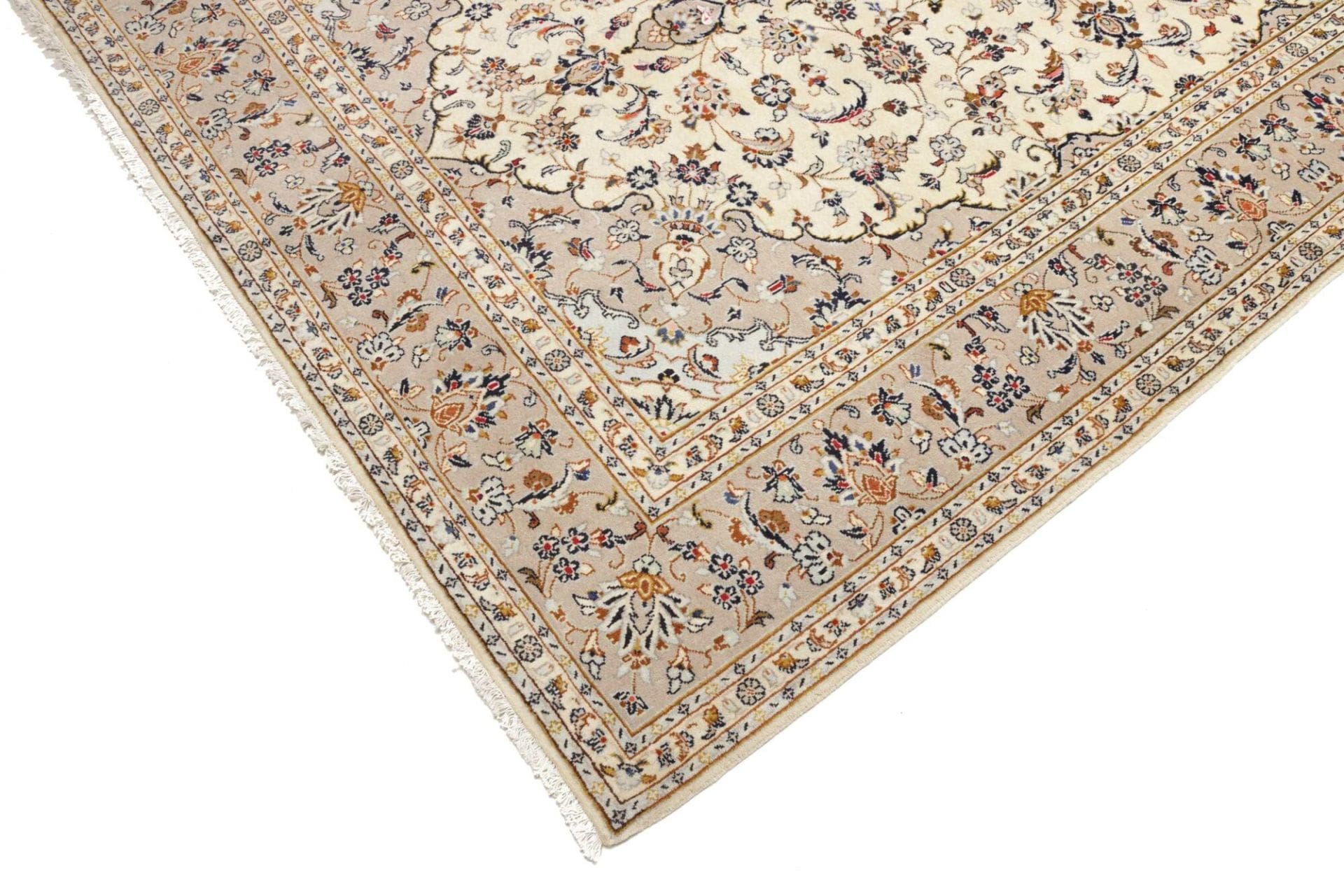 Handgeknüpfter Kashan Perserteppich, 199 × 292 cm, Wolle