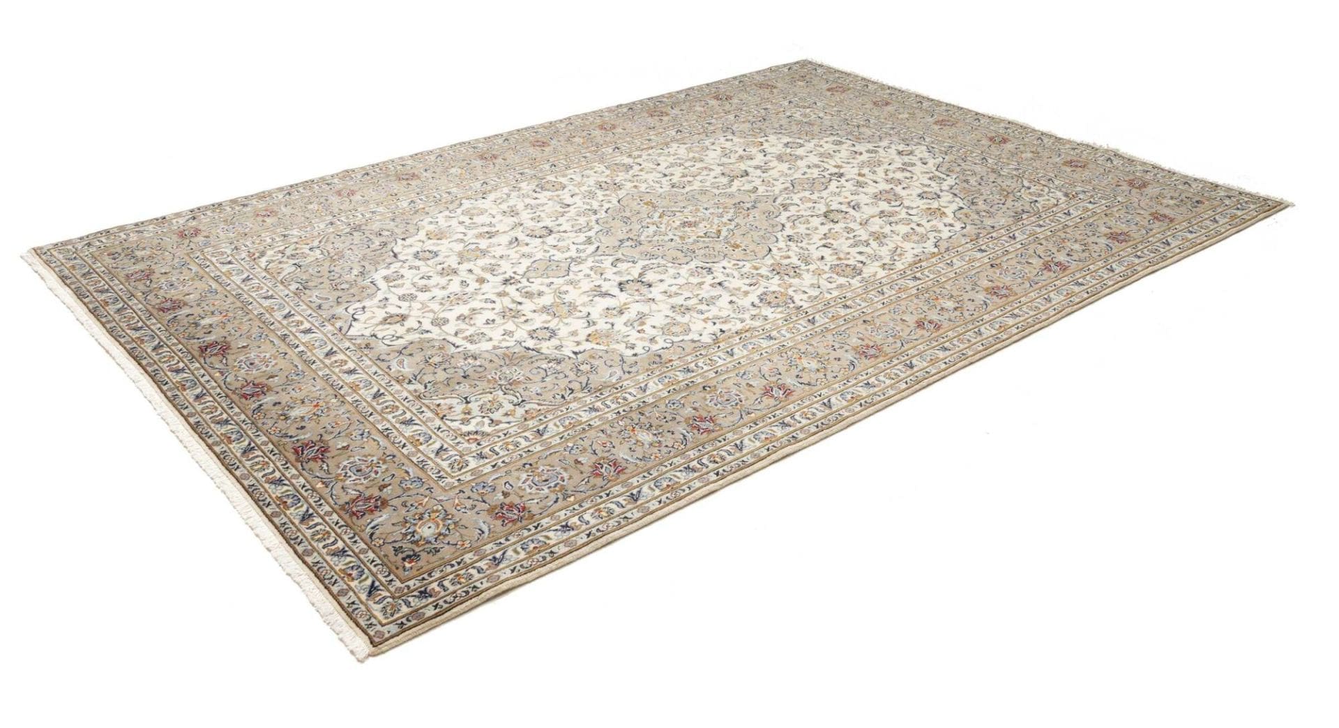 Kashan Perserteppich 210 × 300 cm aus Wolle, handgeknüpft