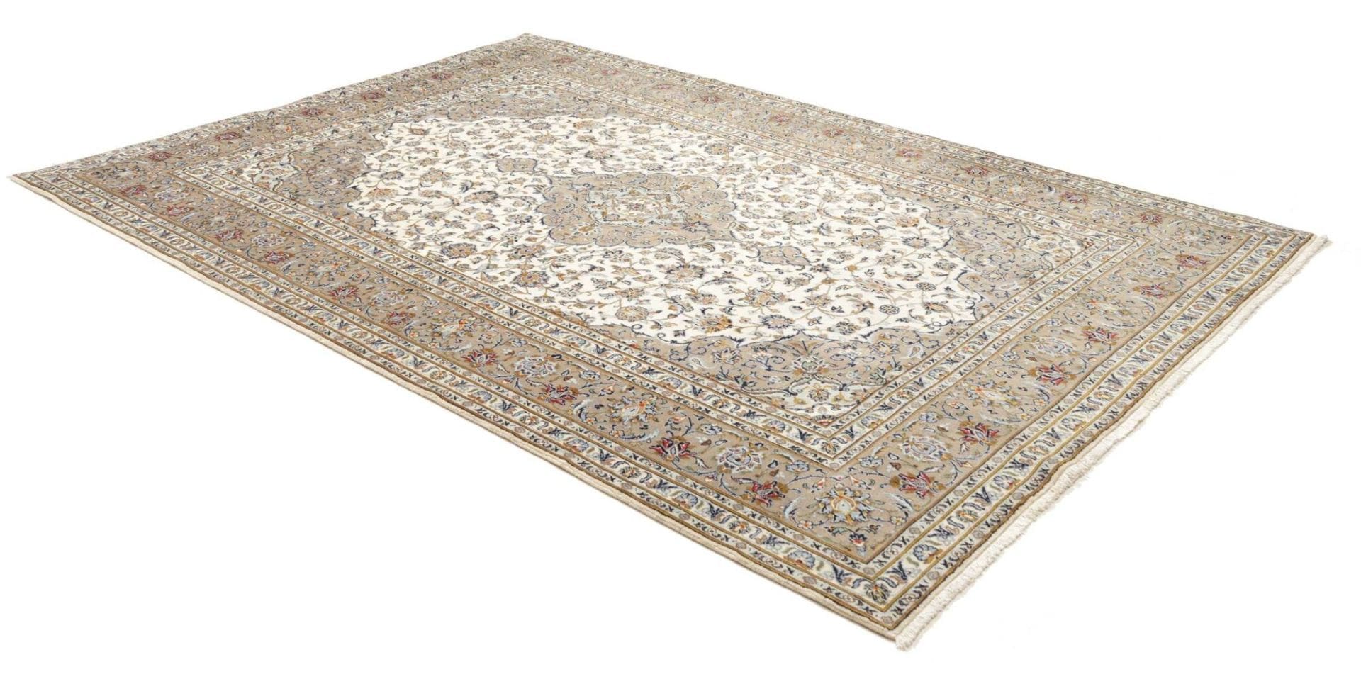 Kashan Perserteppich 210 × 300 cm aus Wolle, handgeknüpft