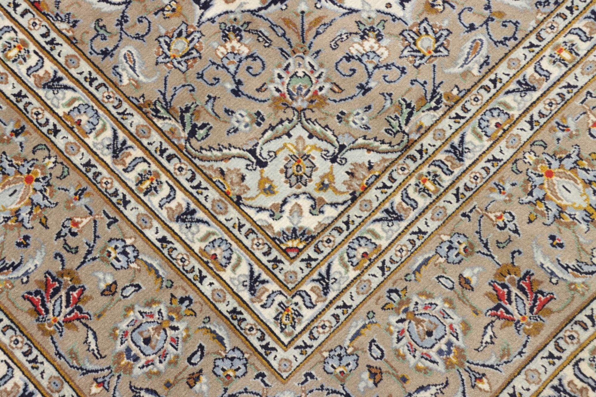 Kashan Perserteppich 210 × 300 cm aus Wolle, handgeknüpft