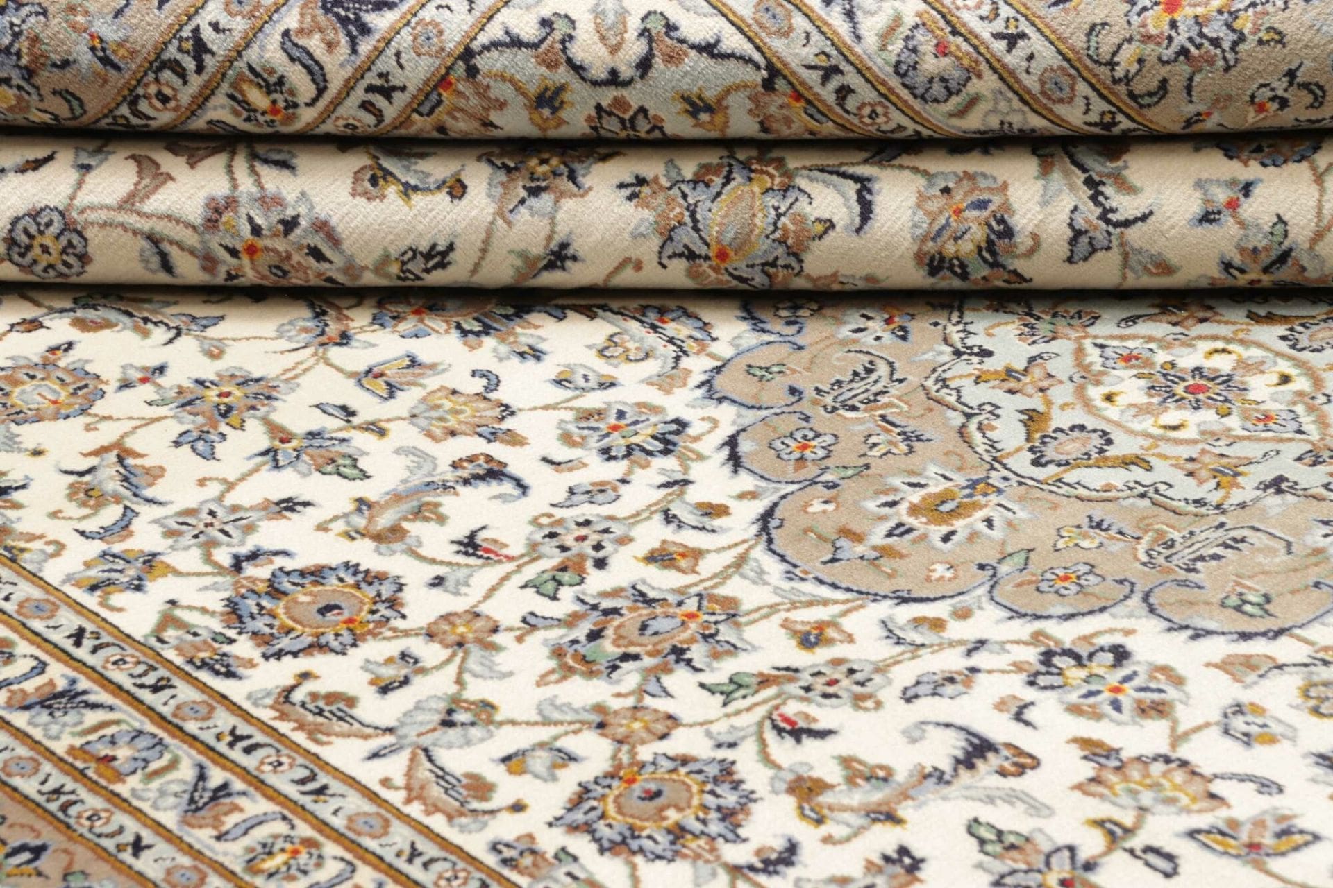 Kashan Perserteppich 210 × 300 cm aus Wolle, handgeknüpft