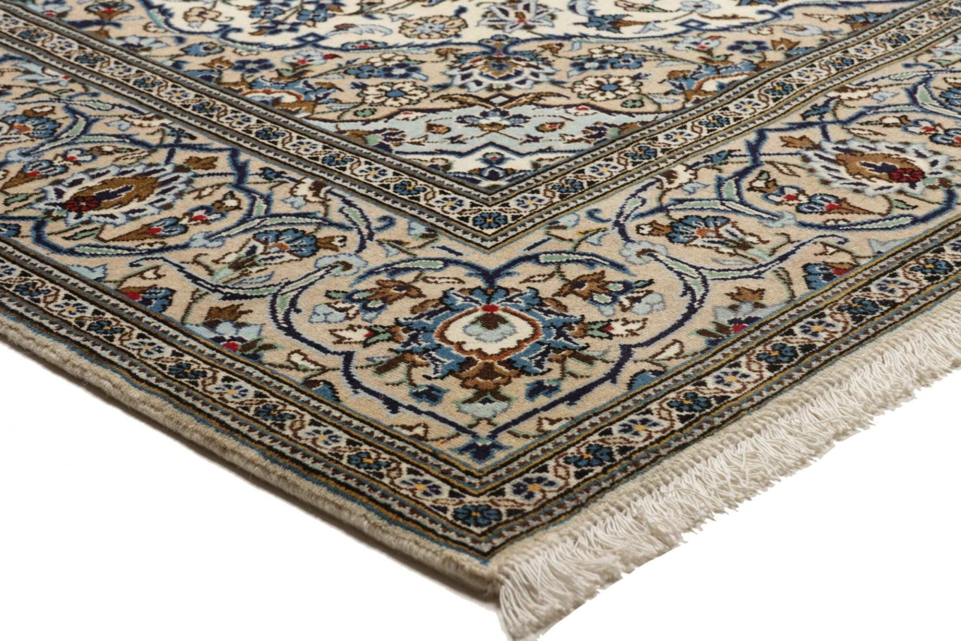 Handgeknüpfter Kashan Perserteppich, 200 × 304 cm, Wolle