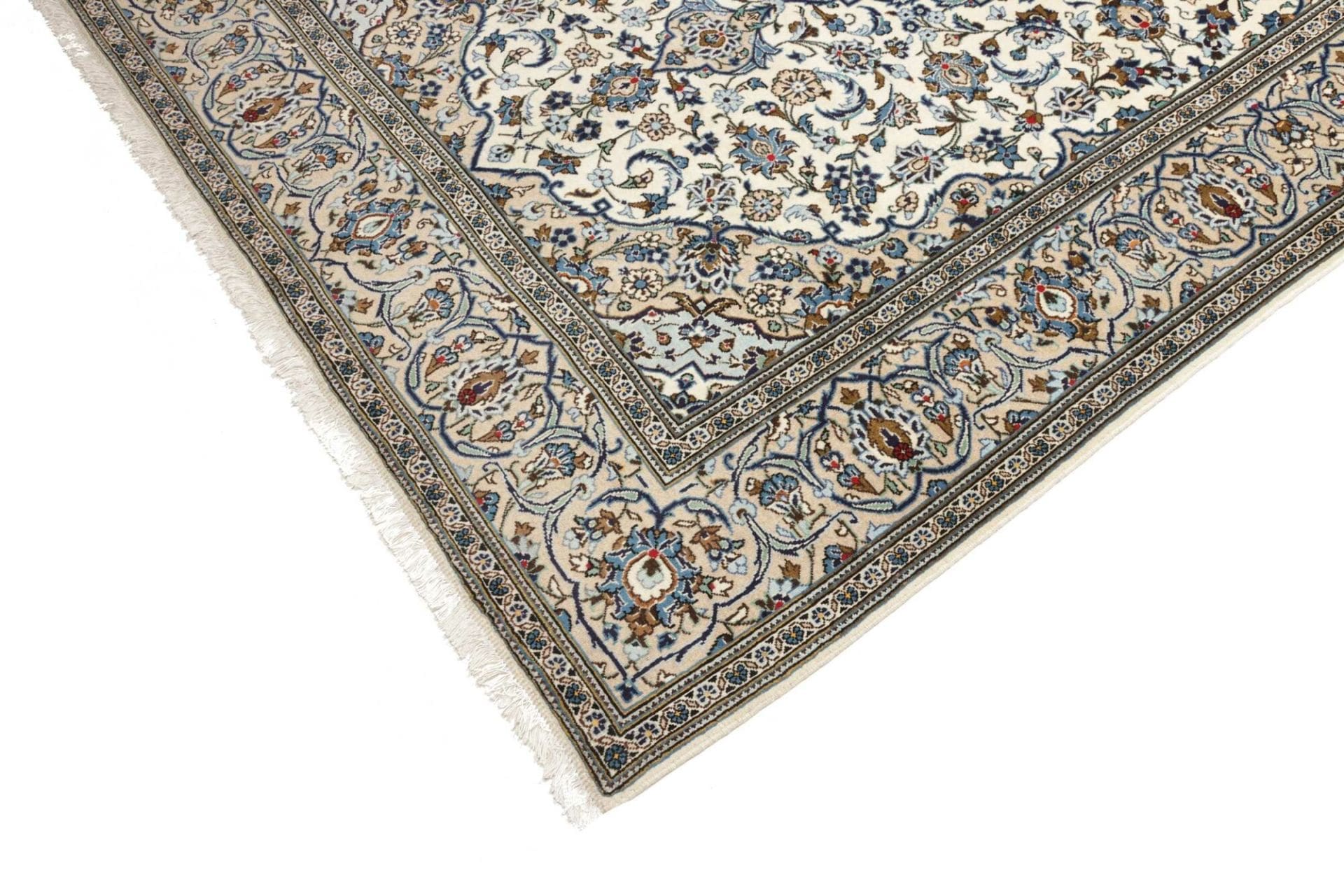 Handgeknüpfter Kashan Perserteppich, 200 × 304 cm, Wolle