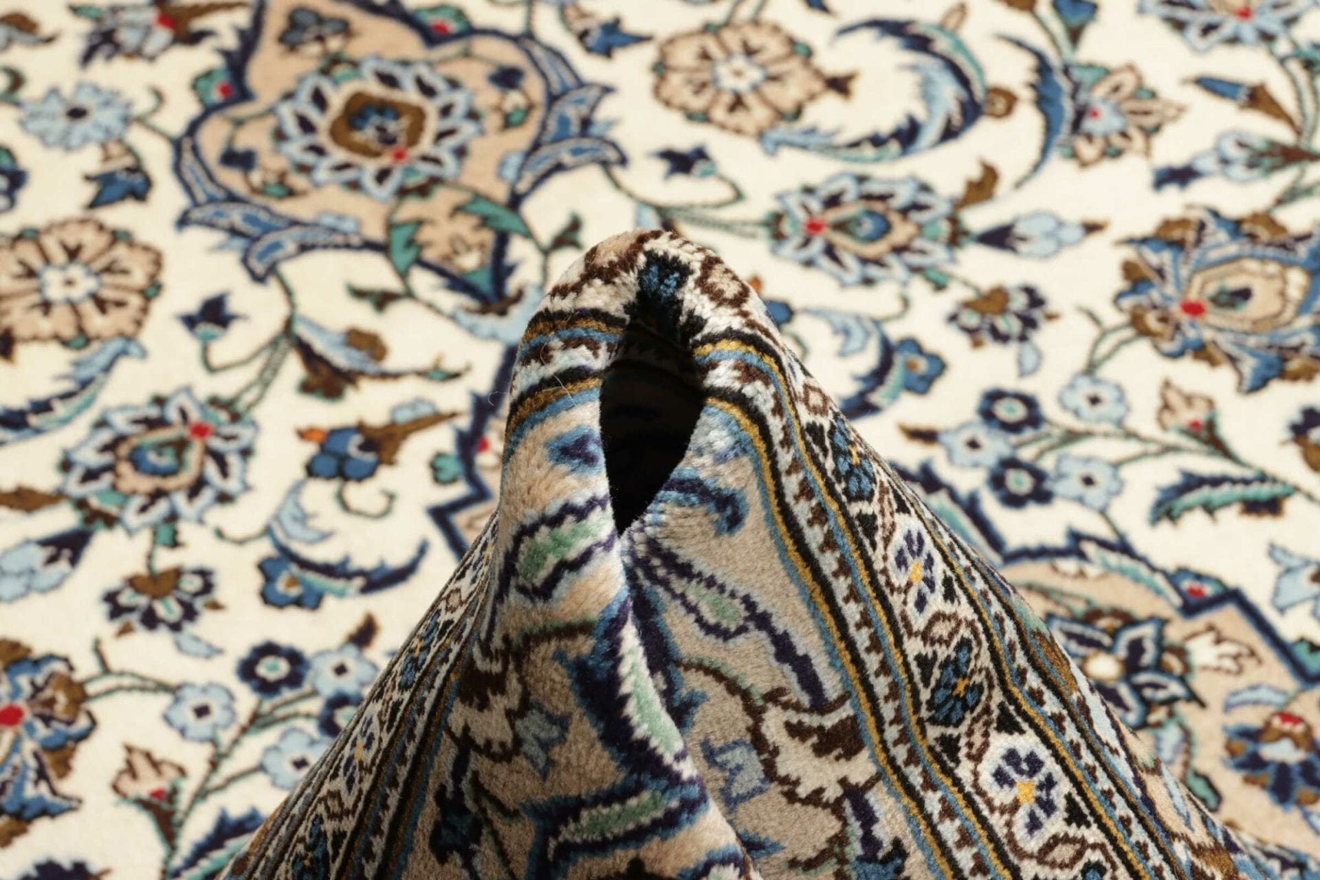 Handgeknüpfter Kashan Perserteppich, 200 × 304 cm, Wolle