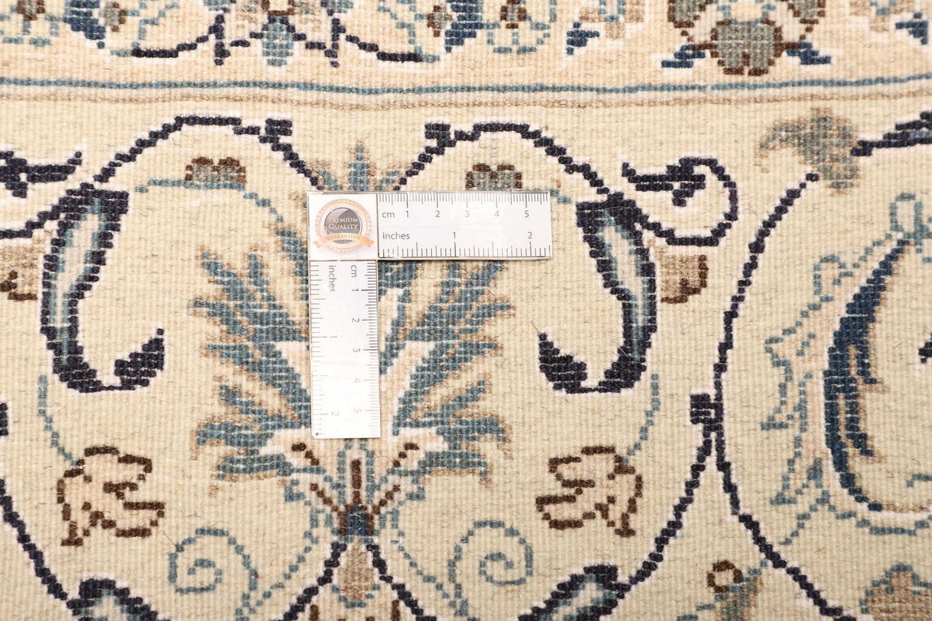 nain-teppich-208-x-294-cm-florale-muster-handgeknupft-perserteppich-9 Nain Perserteppich 208 × 294 cm aus Wolle, handgeknüpft