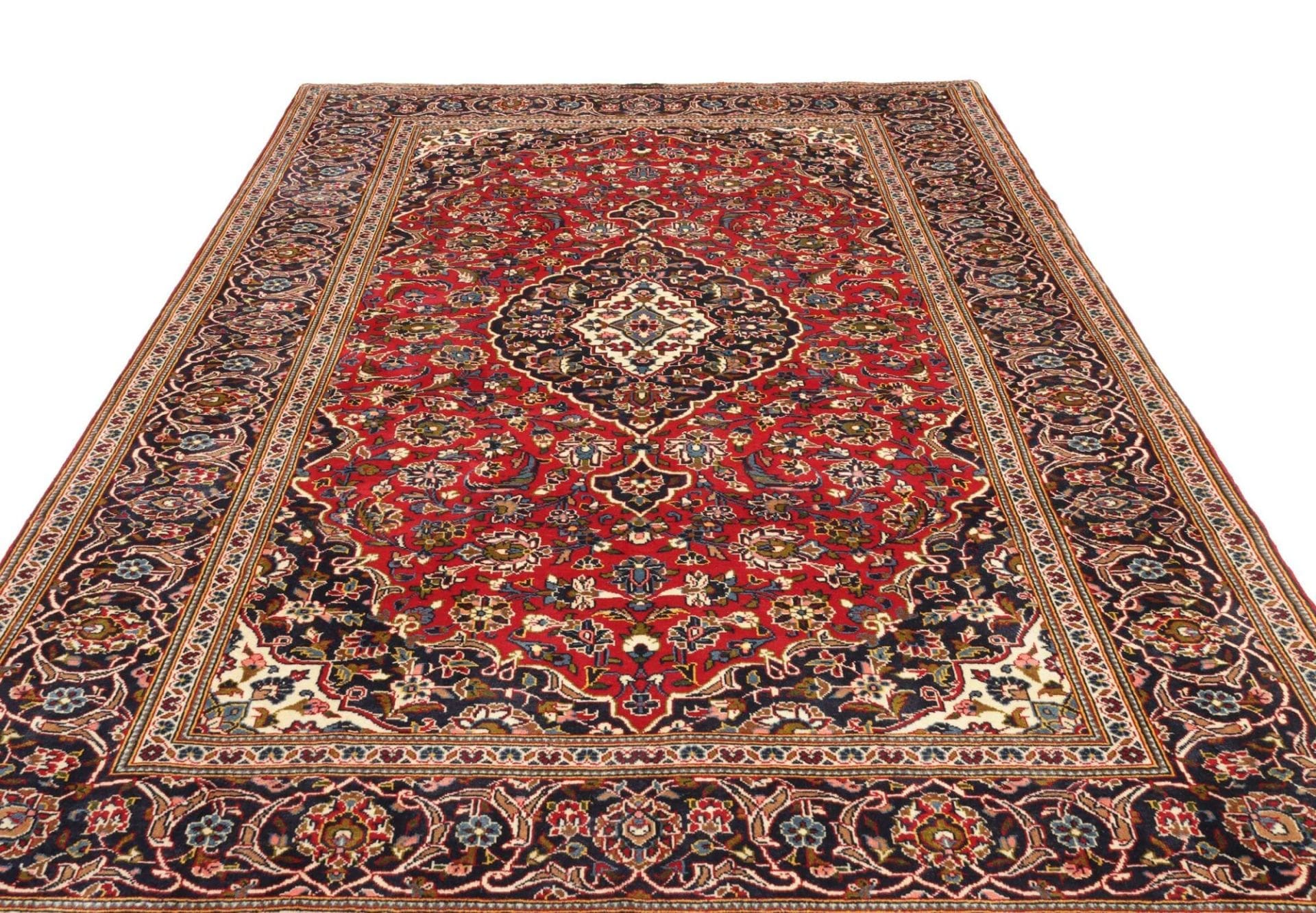 Handgeknüpfter Kashan Perserteppich 208 × 304 cm