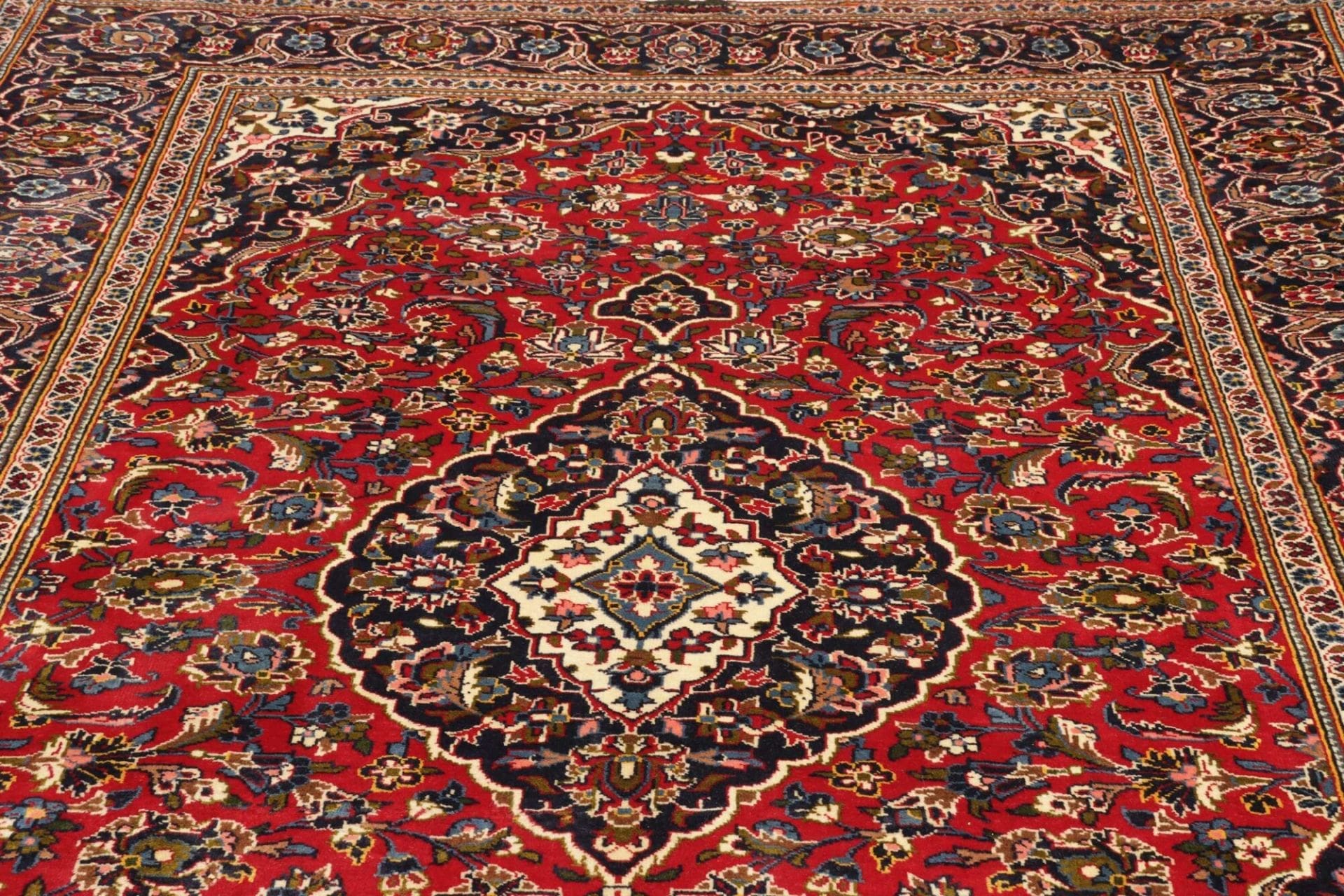 Handgeknüpfter Kashan Perserteppich 208 × 304 cm