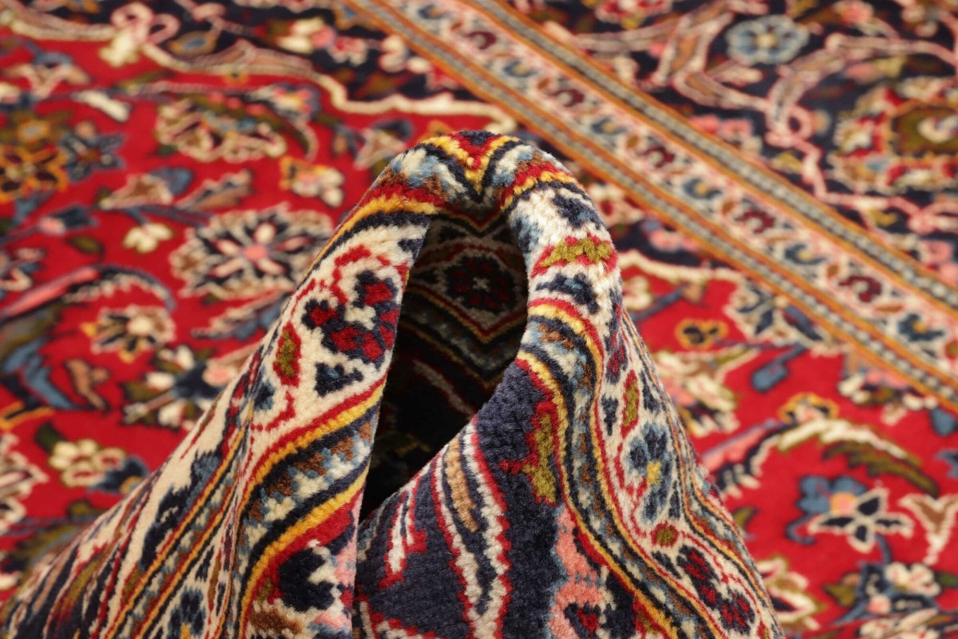 Handgeknüpfter Kashan Perserteppich 208 × 304 cm