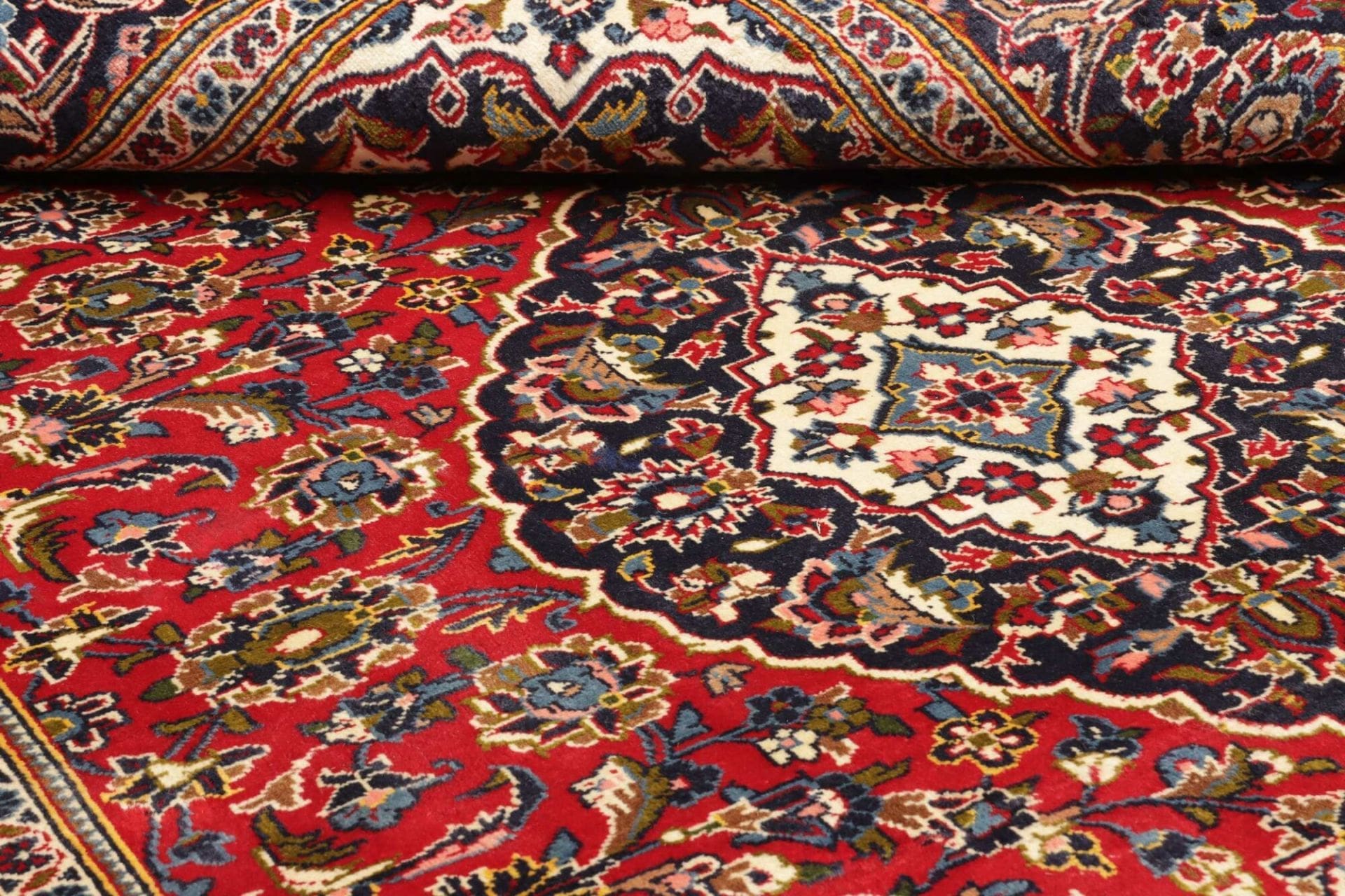 Handgeknüpfter Kashan Perserteppich 208 × 304 cm